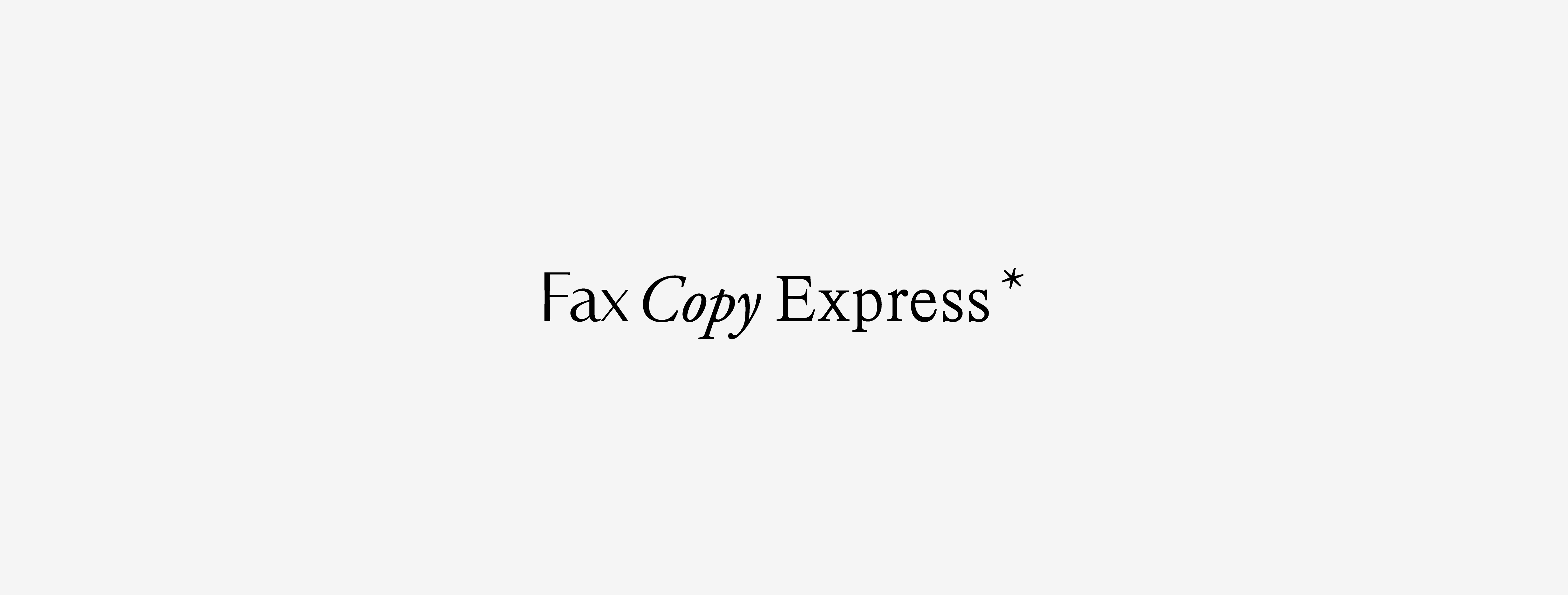 FAX COPY EXPRESS｜O WEB STORE