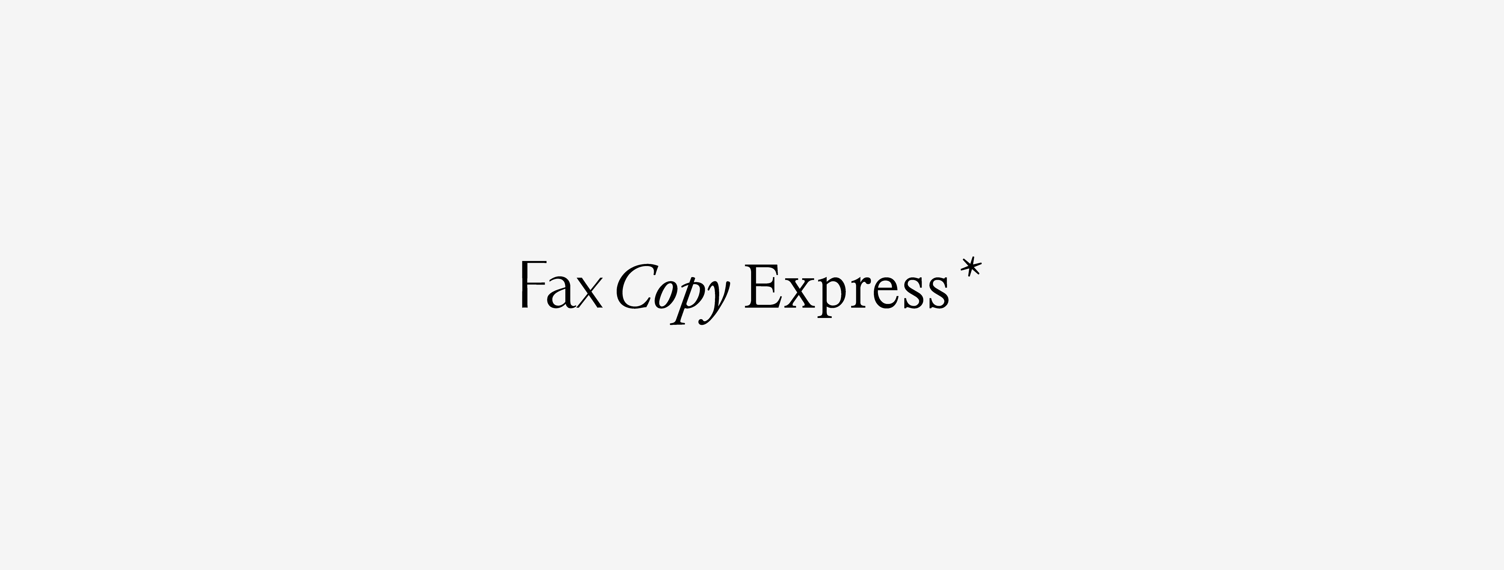 FAX COPY EXPRESS ファックスコピーエクスプレス