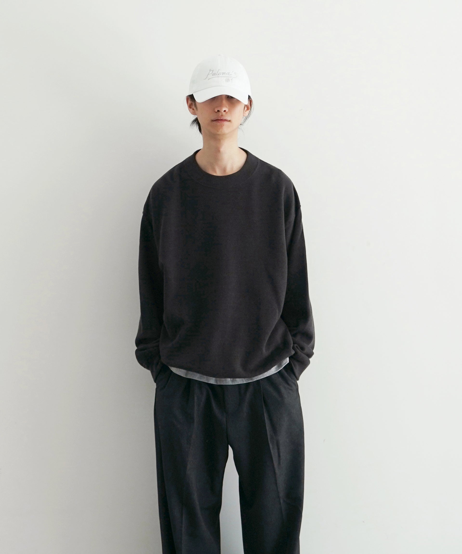 crepuscule Co/wo moss stitch p/o "BLACK"