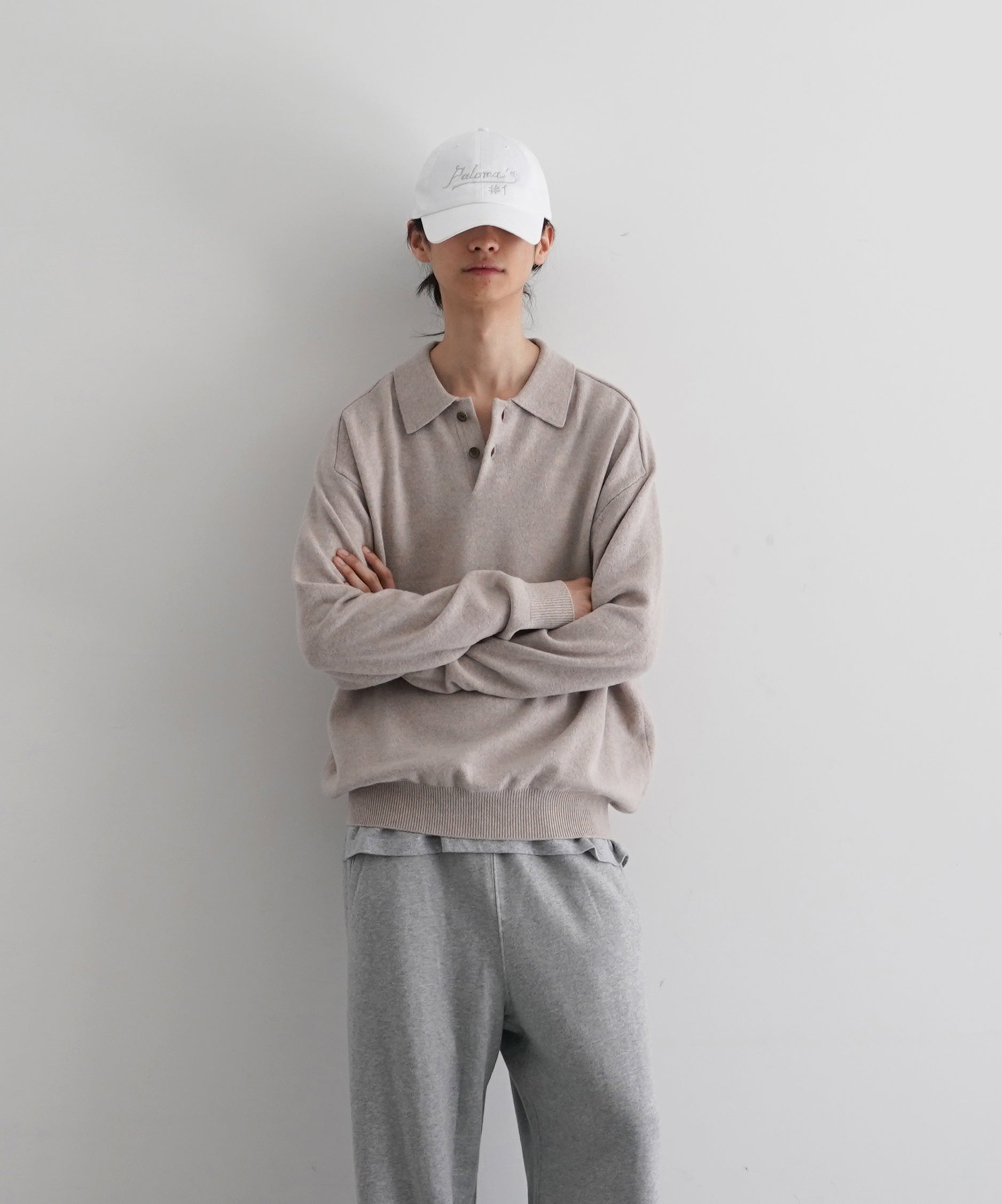 crepuscule M-g knit polo "YELLOW"