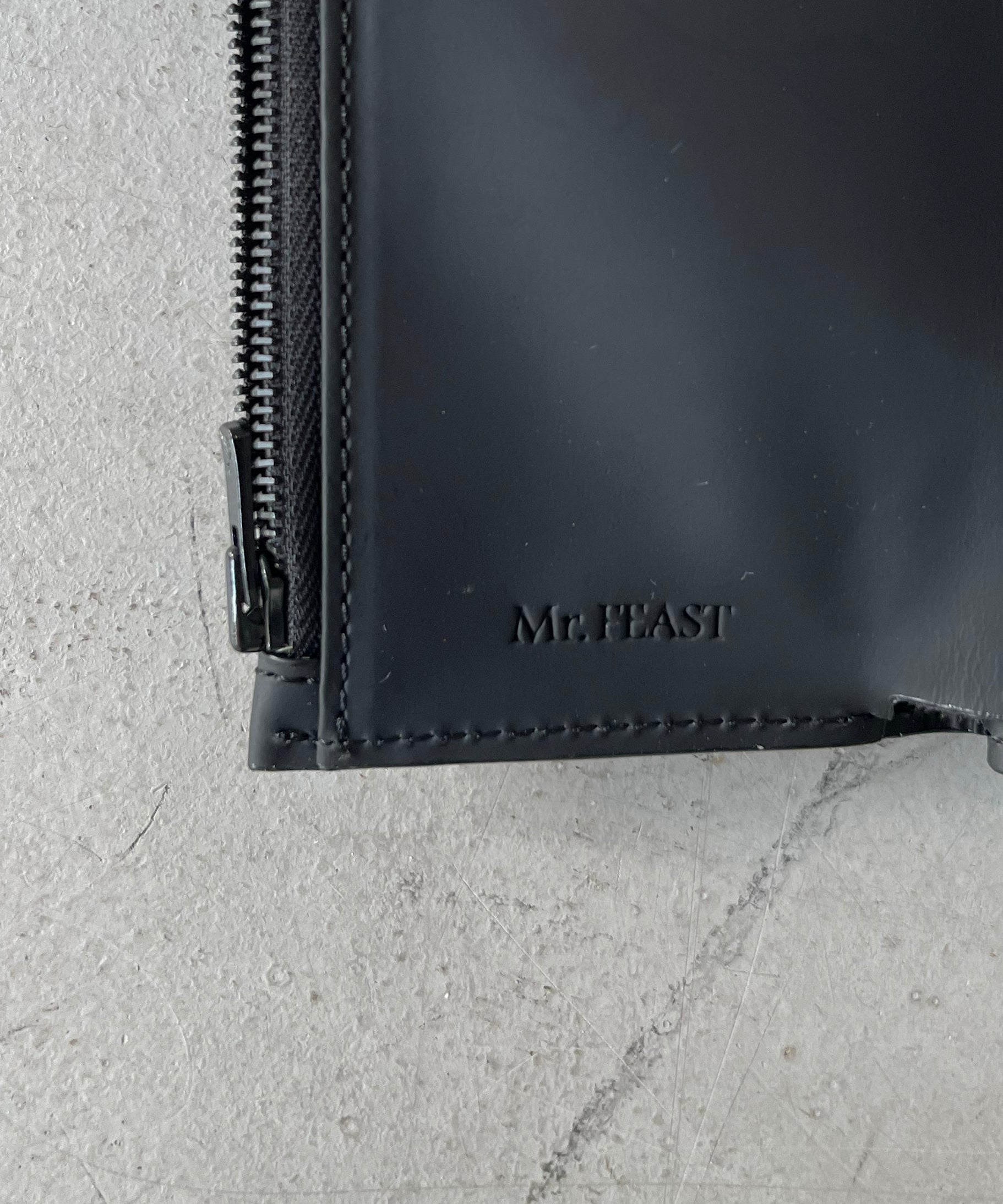 Mr.FEAST Tri-fold wallet "BLACK"
