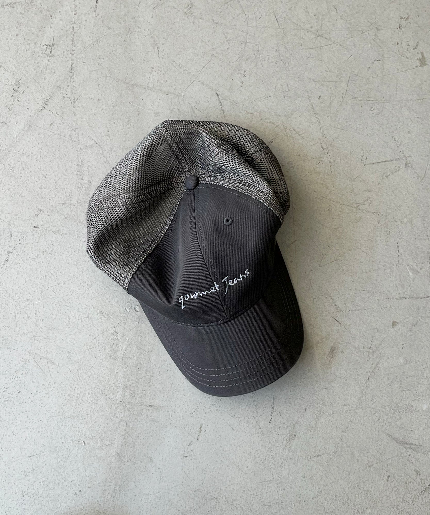 【EXCLUSIVE】gourmet jeans Mesh cap gourmet jeans "SAX×KHAKI"