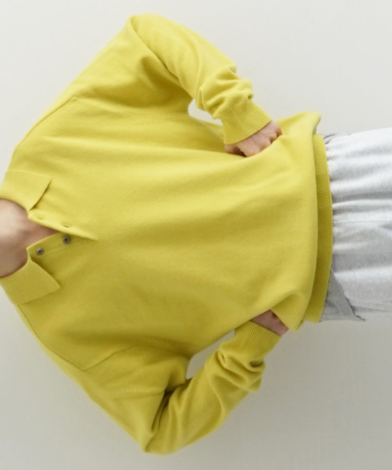 crepuscule M-g knit polo "YELLOW"