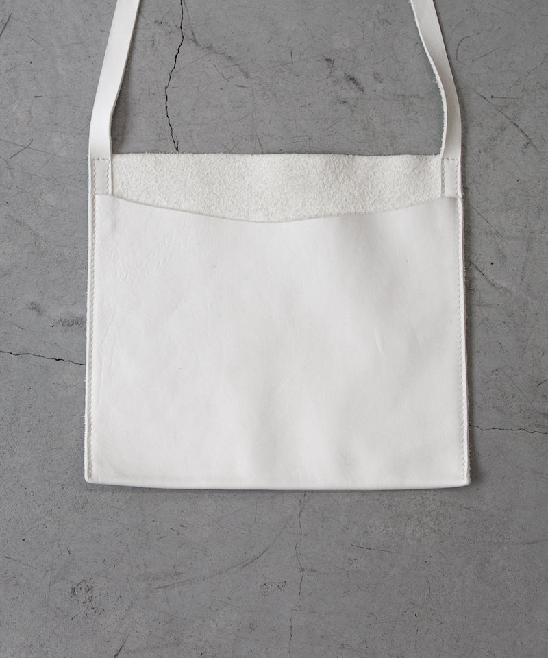 GUIDI Large passport bag "WHITE"