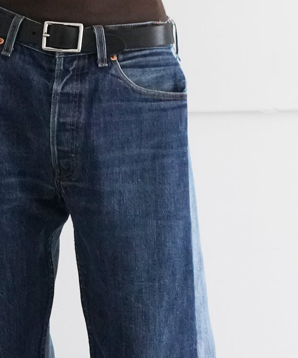 BLESS Jeanspleatfront pack of 2 (s) "a" "DARKBLUE×BLUE"