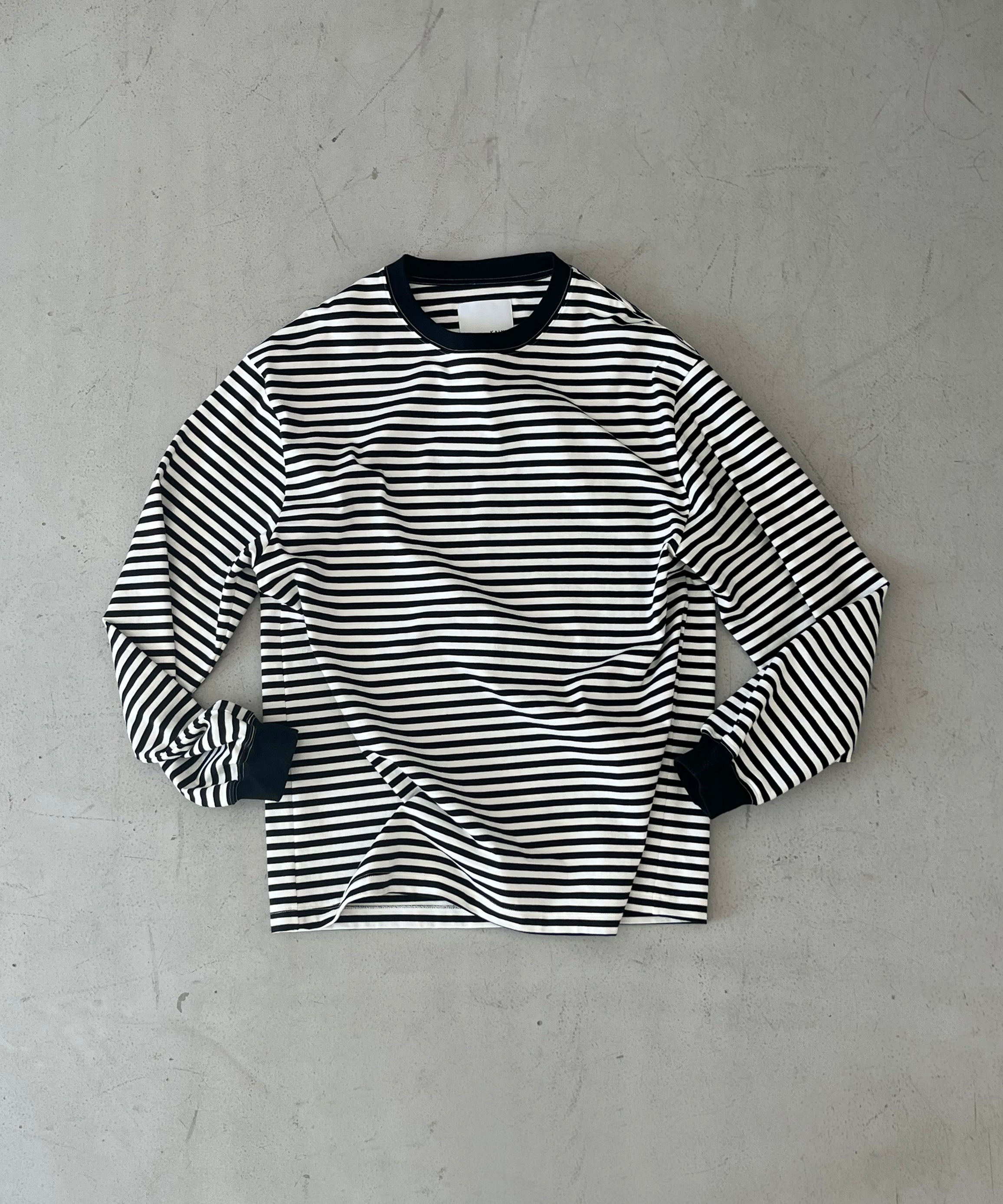 KAIKO Long sleeve border t-shirt "RED"