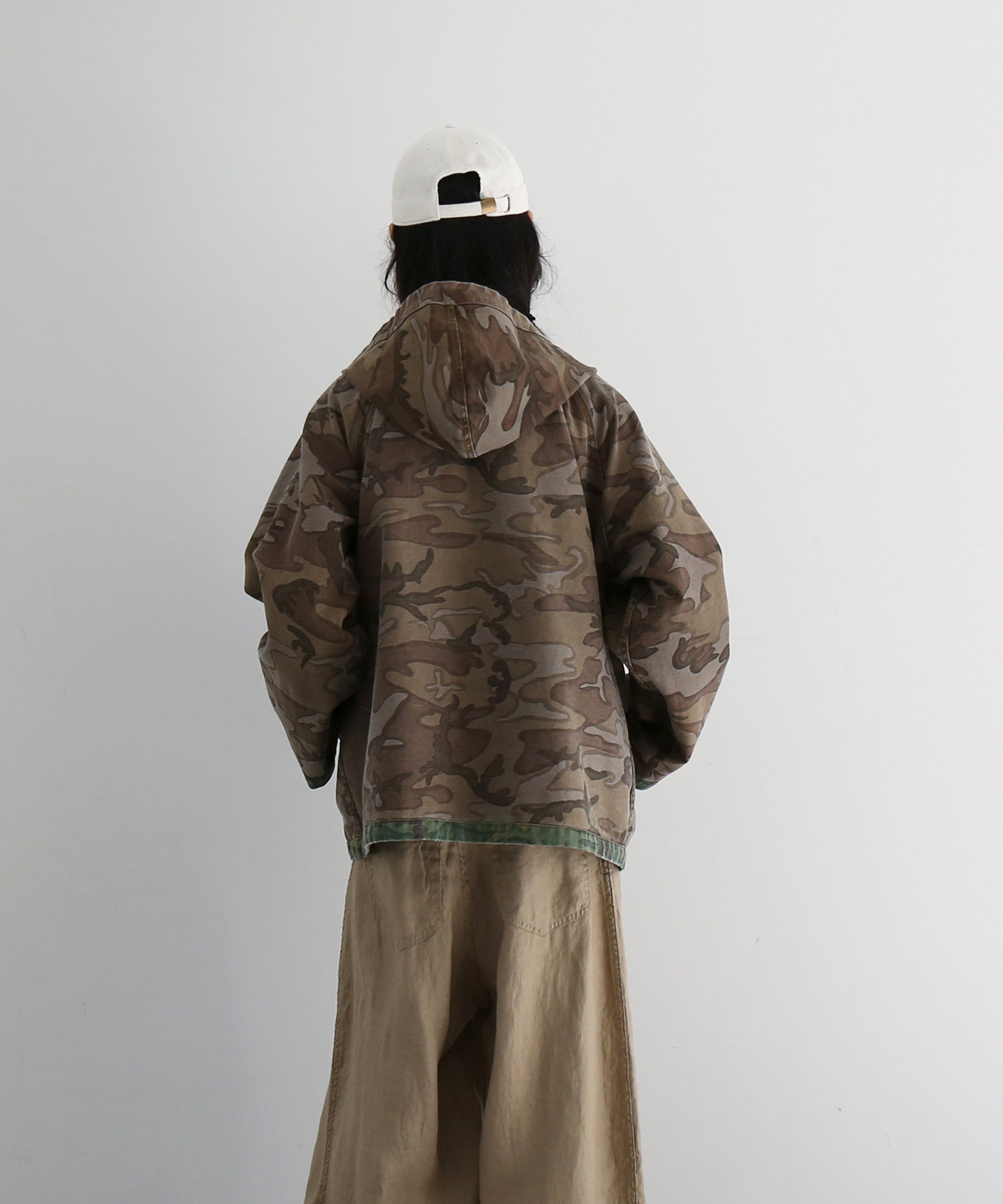 NEEDLES Reversible hooded coat - camo twill "CAMO"