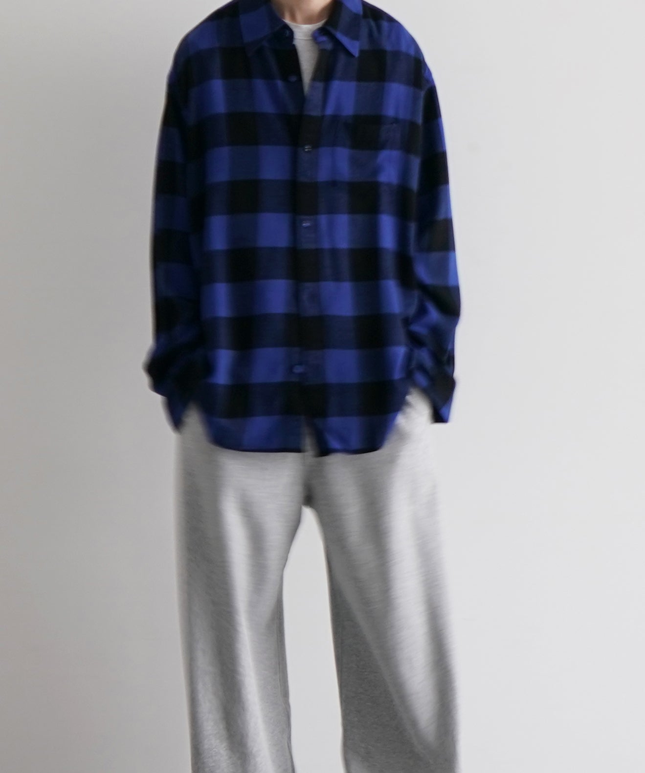 KAIKO Flannel check shirt "BLUE"