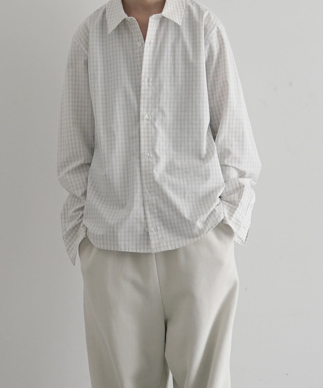 Gimaguas Suli ls shirt men "WHITE-GREY"