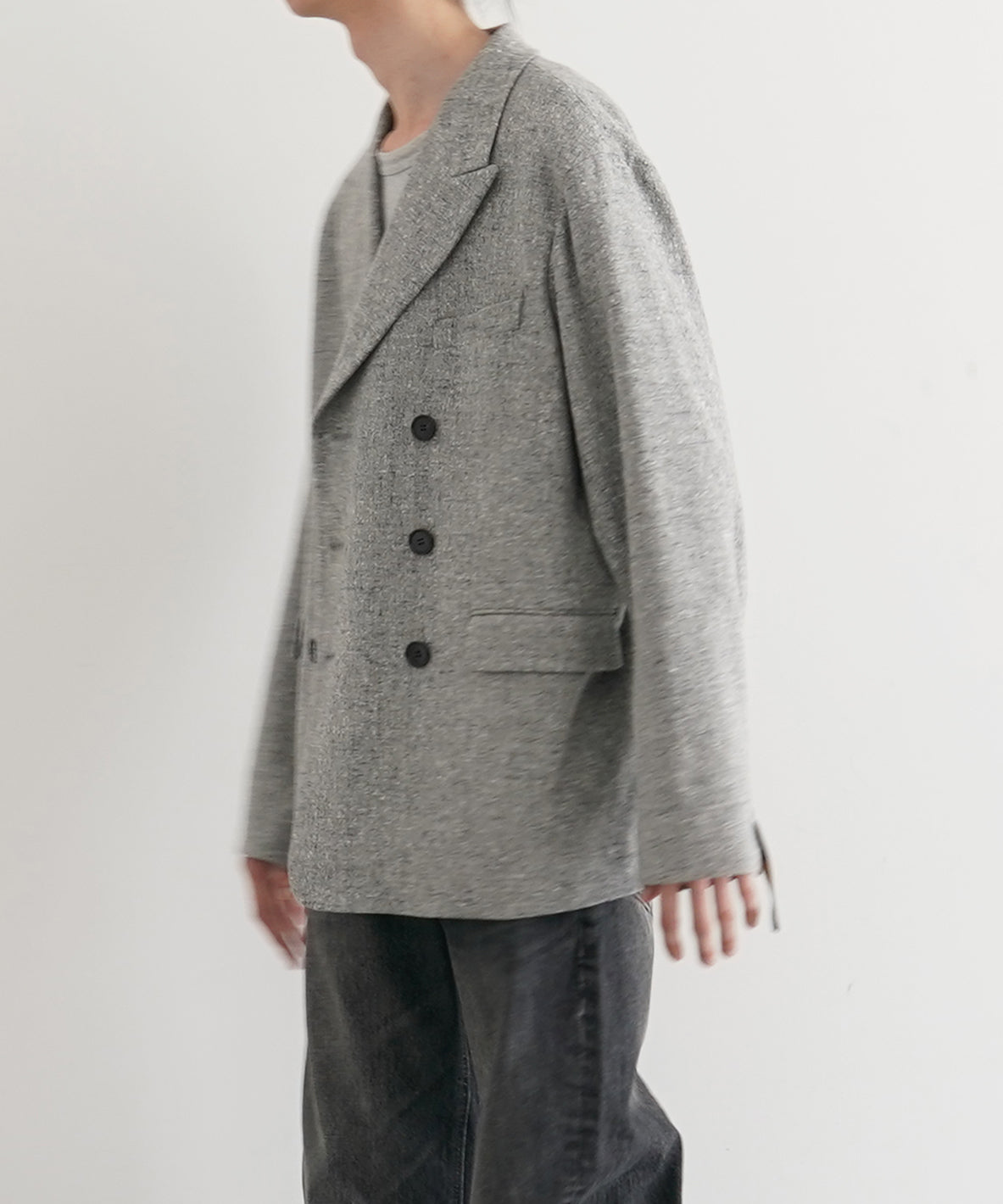UNUSED Us2512 Loro piana jacket "GRAY"