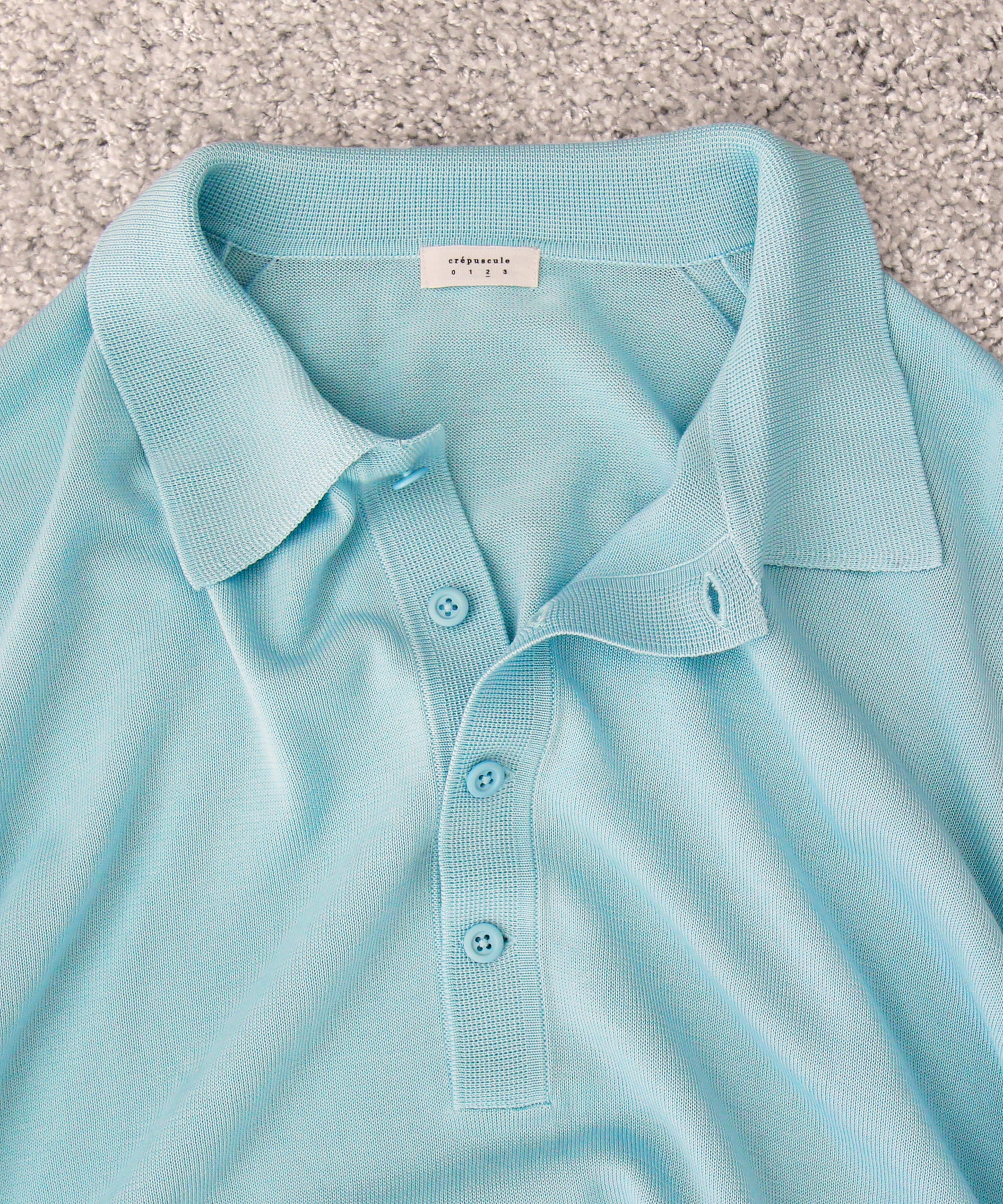 【EXCLUSIVE】crepuscule L/s polo "SAX"