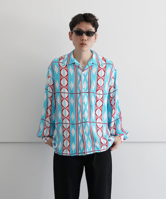 NEONSIGN【ネオンサイン】dice open collar shirts 