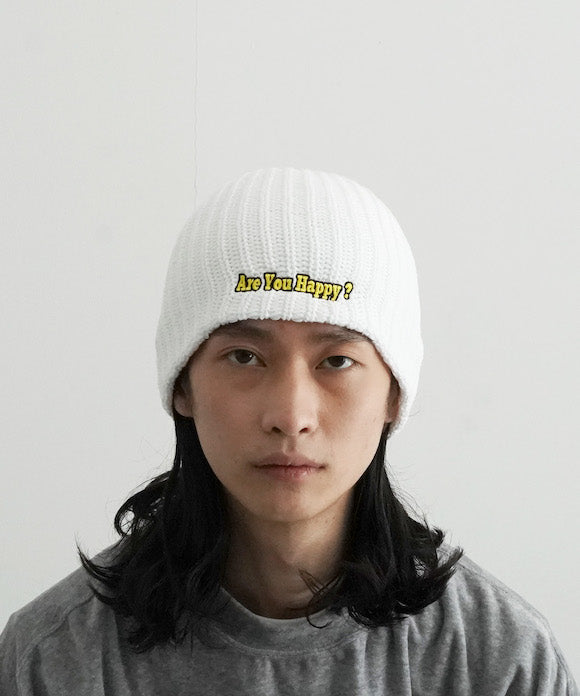 Cotton pan cotton Beanie White