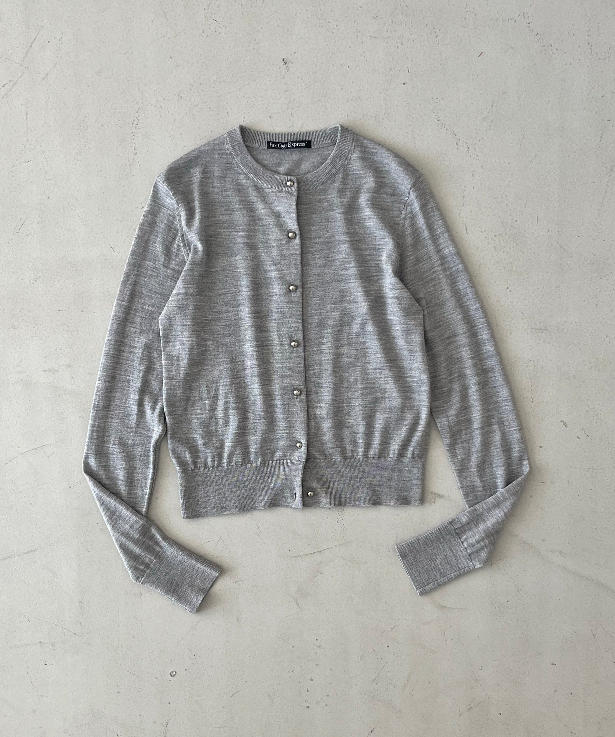 FAX COPY EXPRESS Summer garden ultra-thin fitted top "LIGHT GRAY"