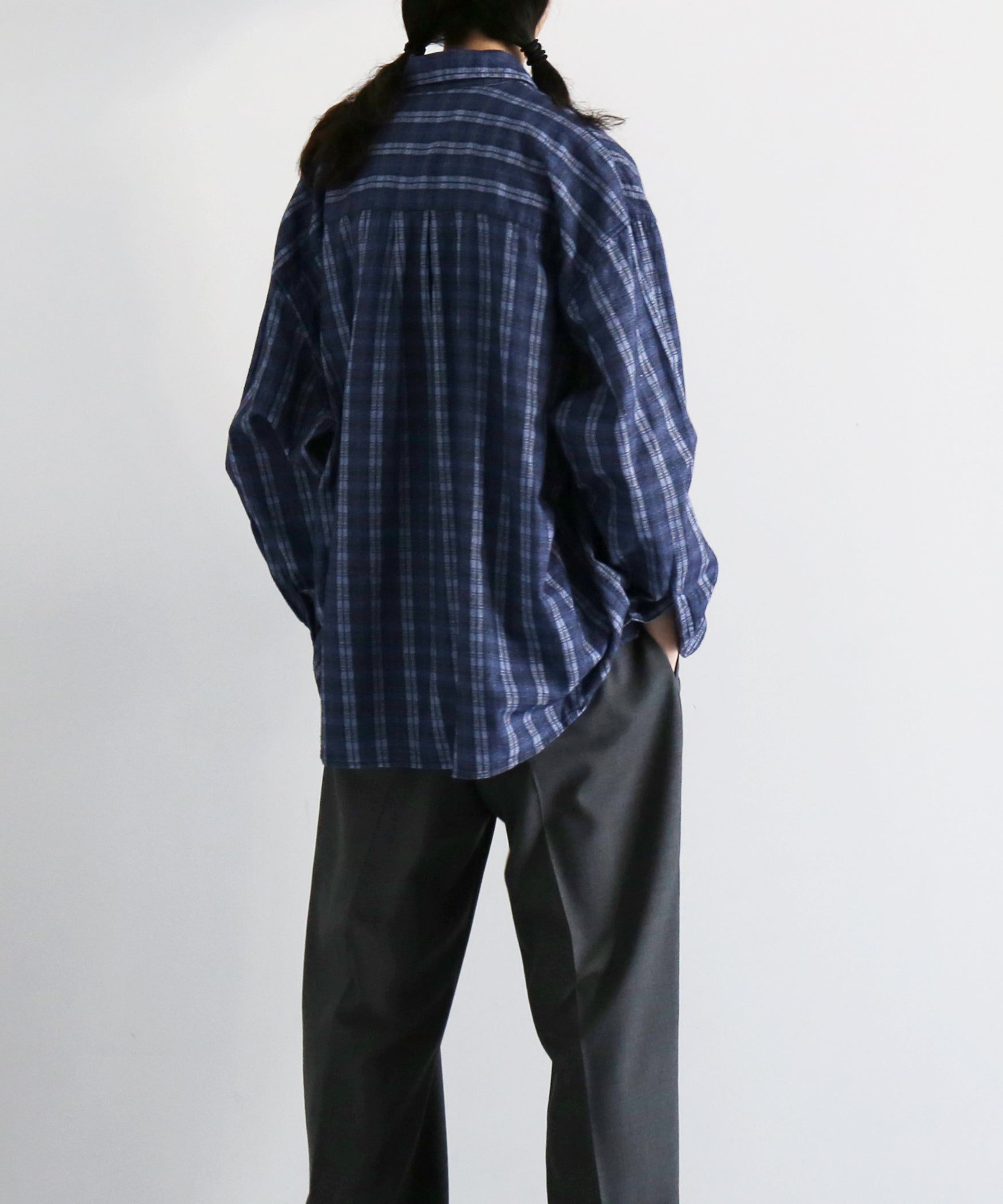 OUR LEGACY Borrowed shirt "CHECK PLEASE PRINT"