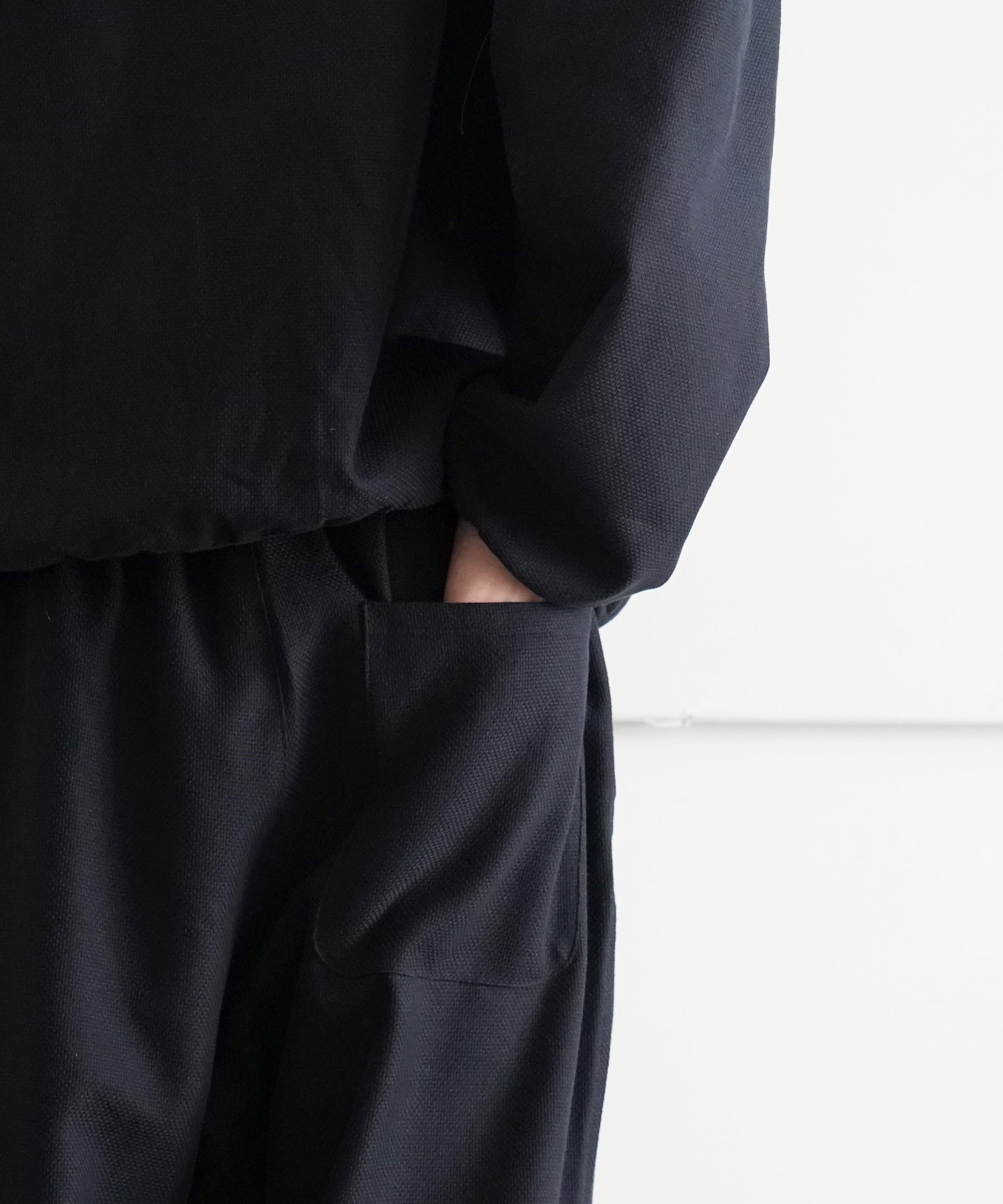 NOWHAW "Bounce" Pajamas "BLACK/C.DOBBY"