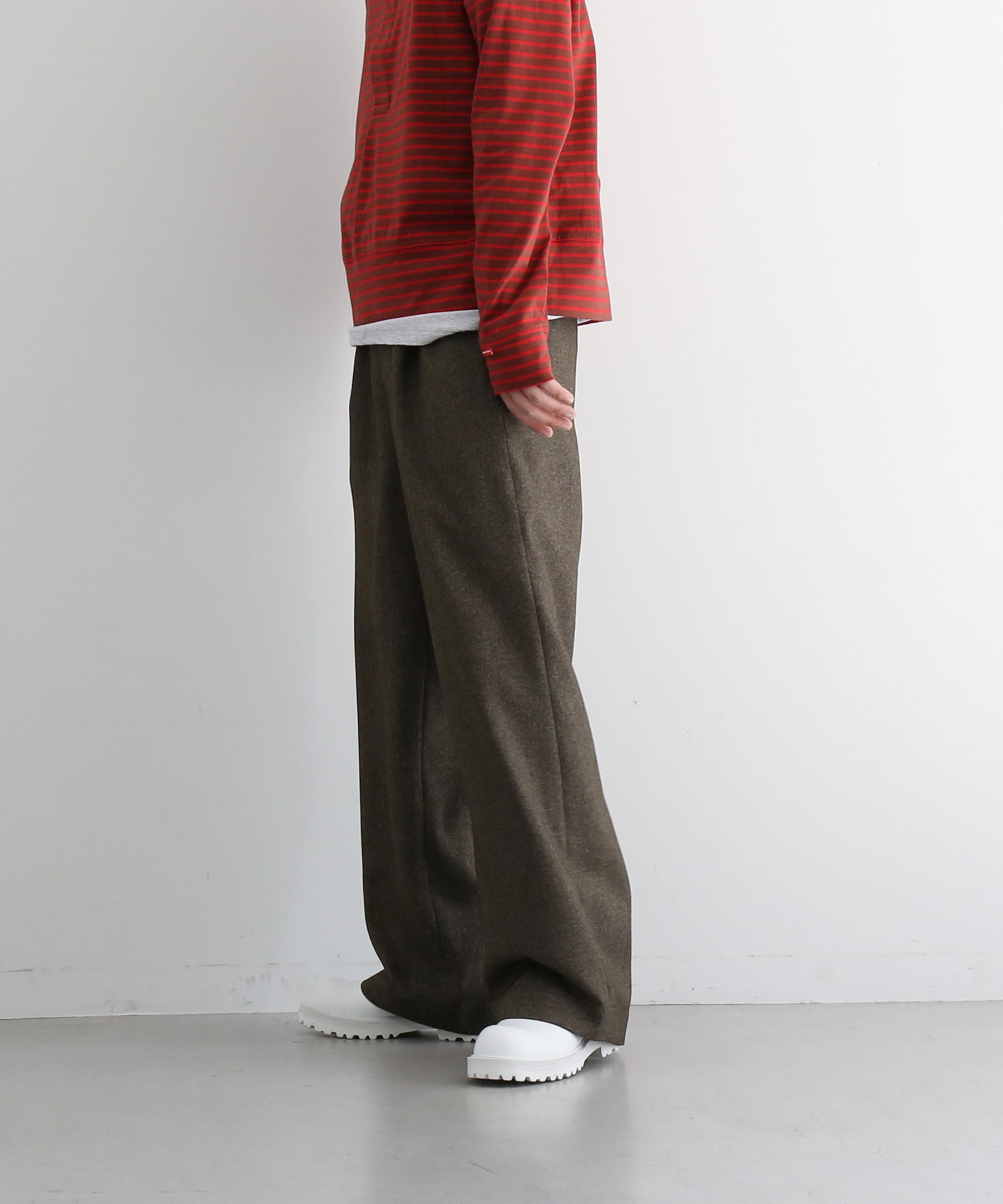 ABELIA EDOWARD GOUCHA Baseball slacks "CHARCOAL"