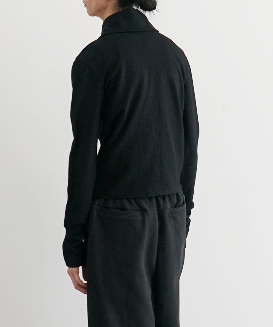 ENTIRE STUDIOS Apex wool top "BLACK"