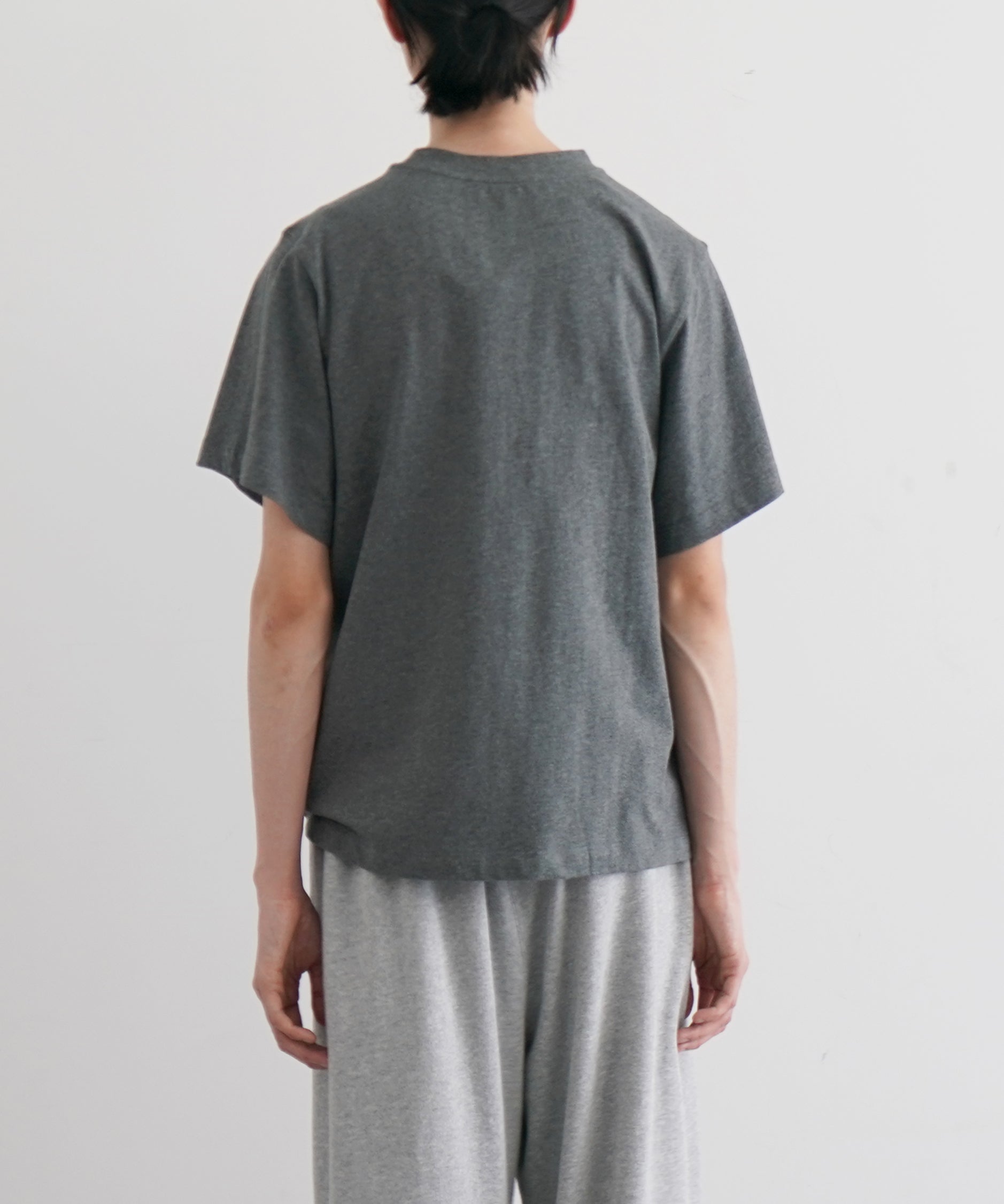 Fax Copy Express Vintage label oversized tee "FLOWER ASH"