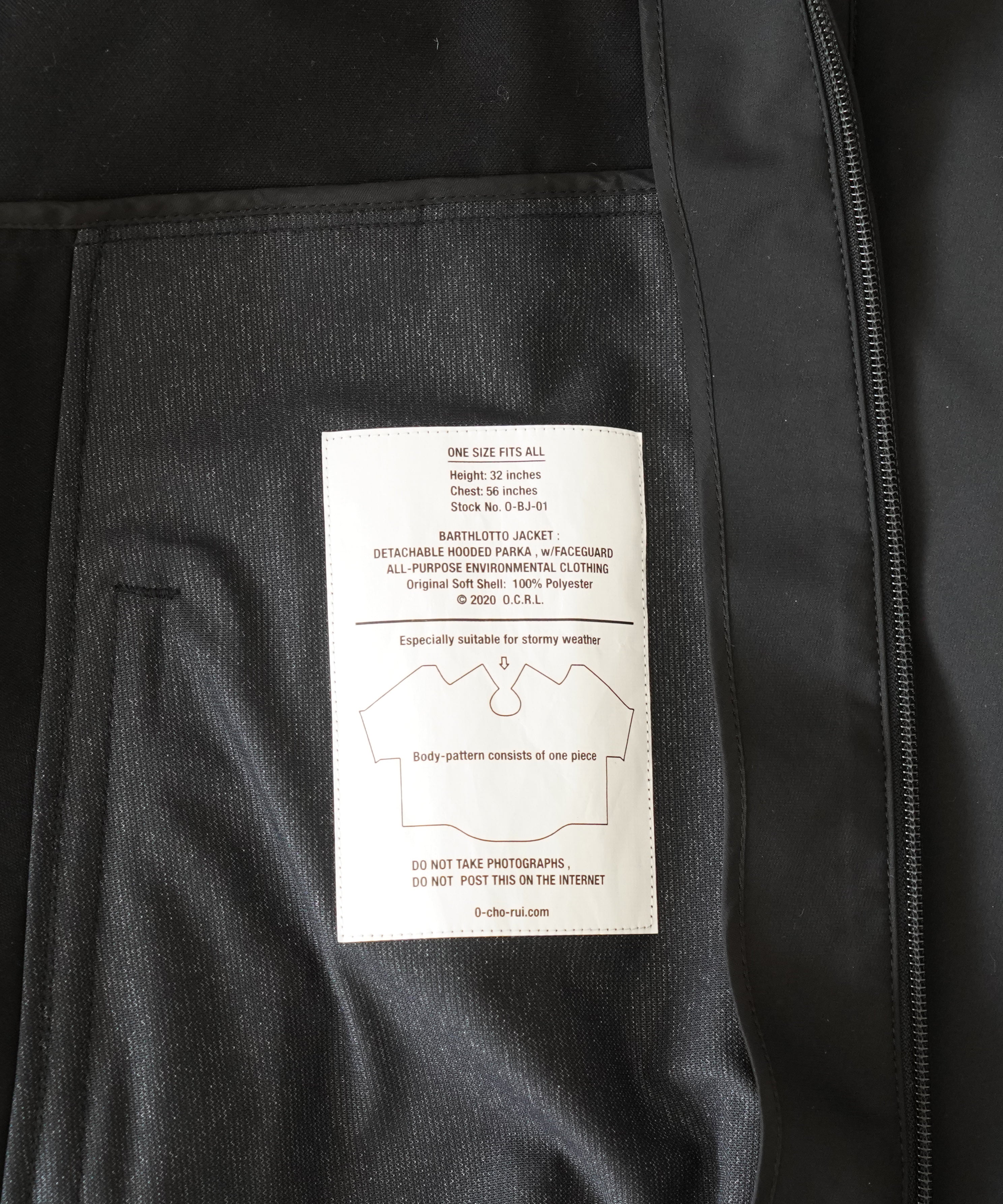 O- Barthlotto jacket "BLACK"
