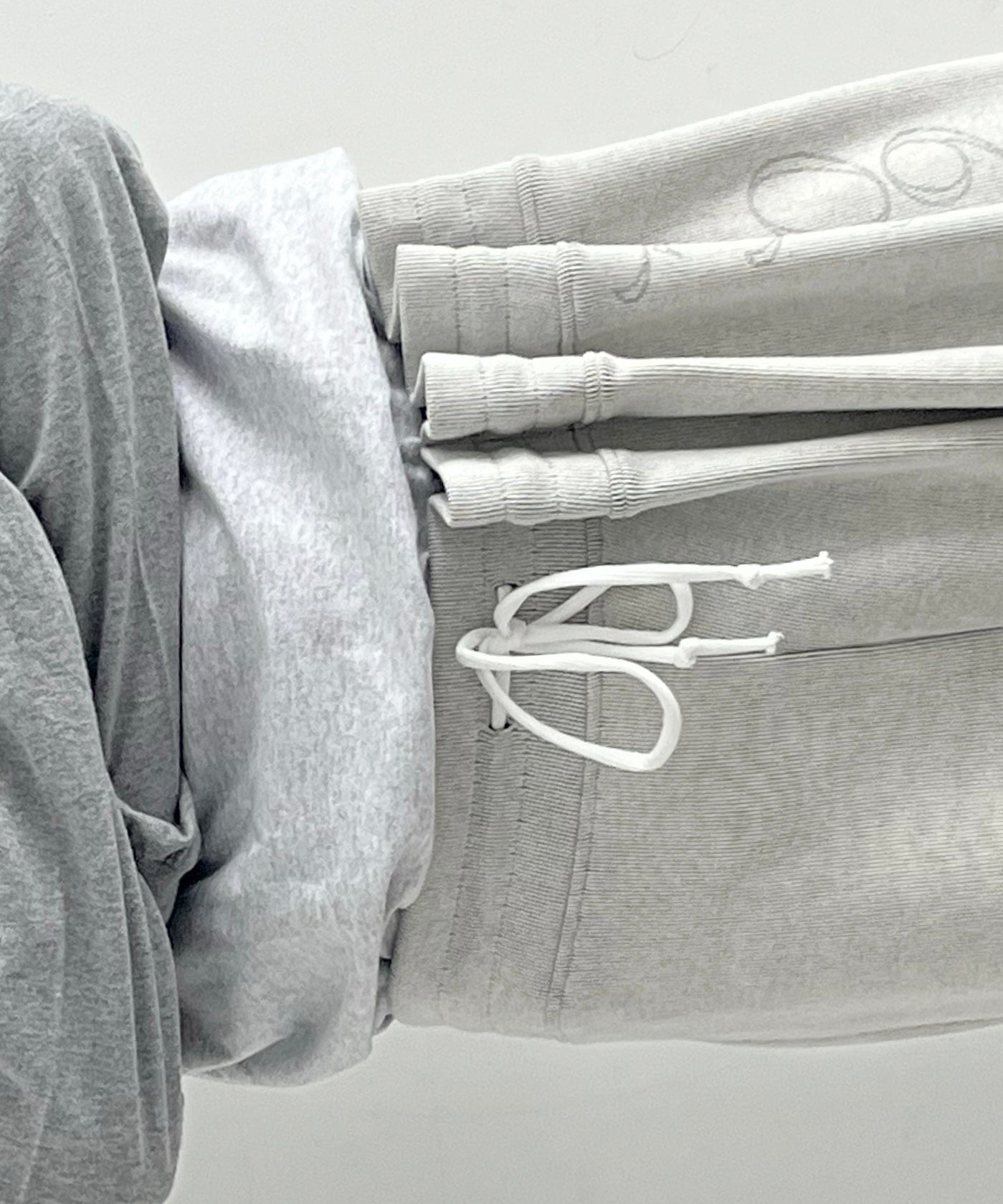 ULIKASANCTUS Curtain jersey pants "IVORY" M L
