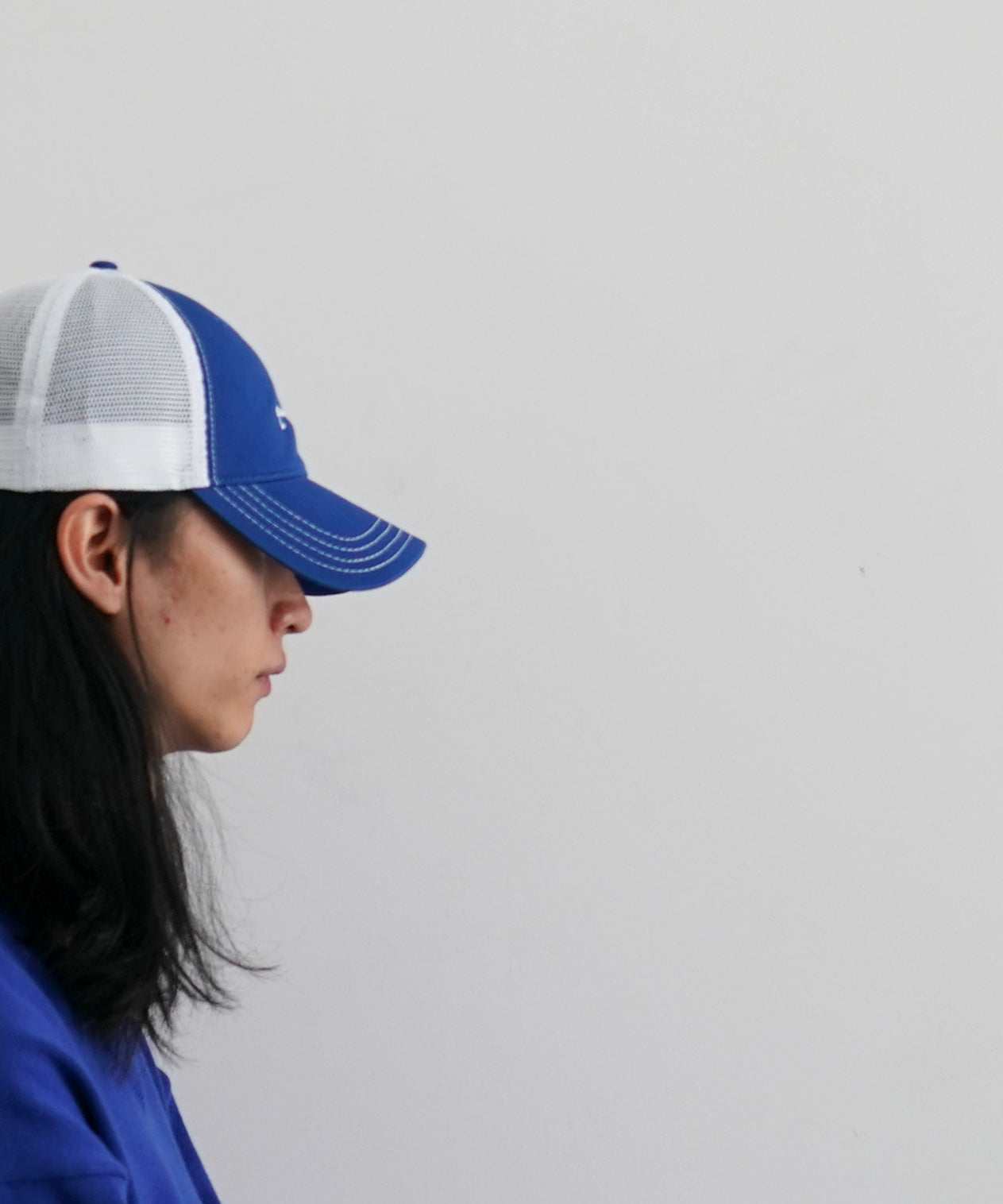 【EXCLUSIVE】gourmet jeans Mesh cap gourmet jeans "SAX×KHAKI"