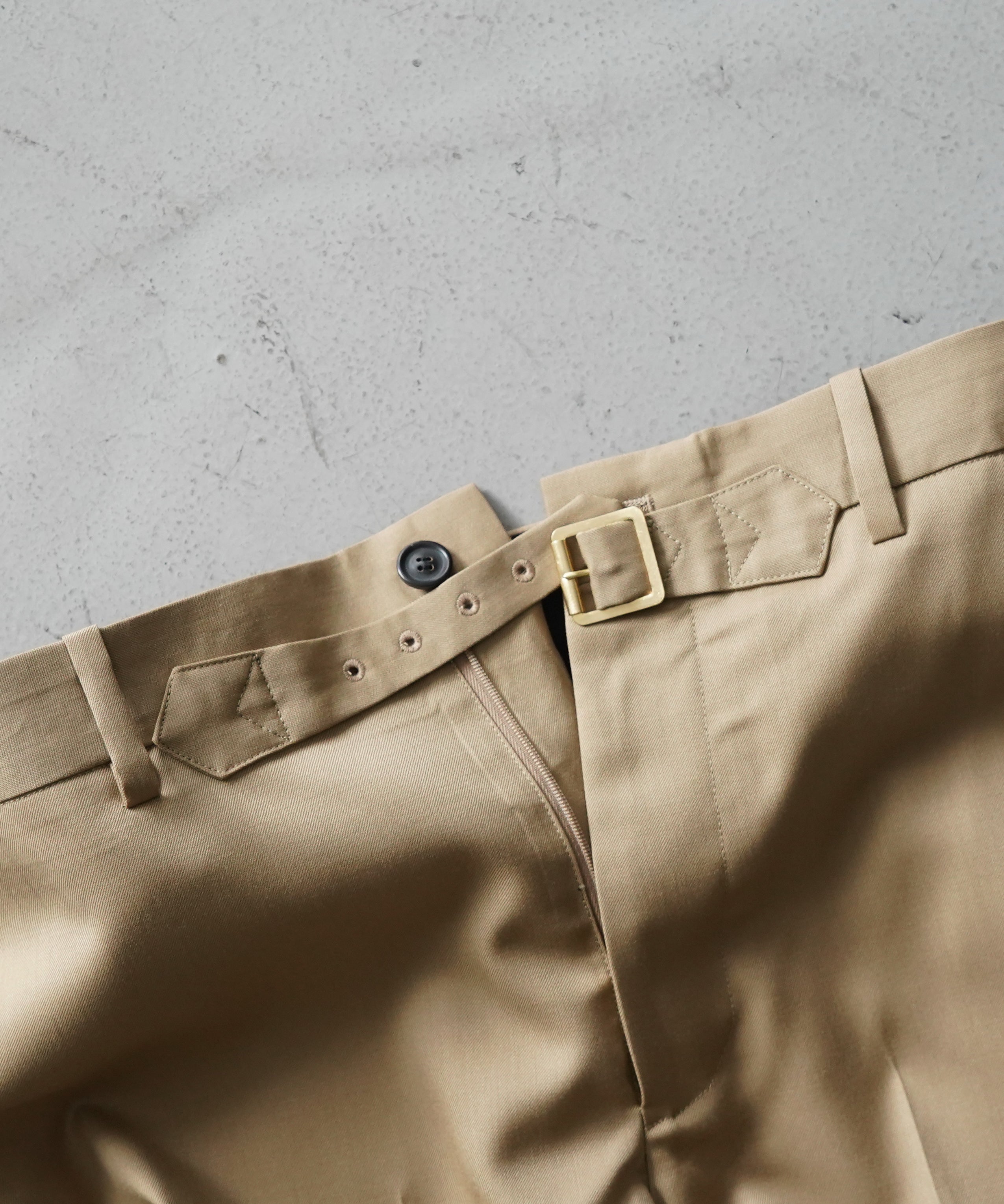 UNUSED Uw1152 wool slacks "BEIGE"