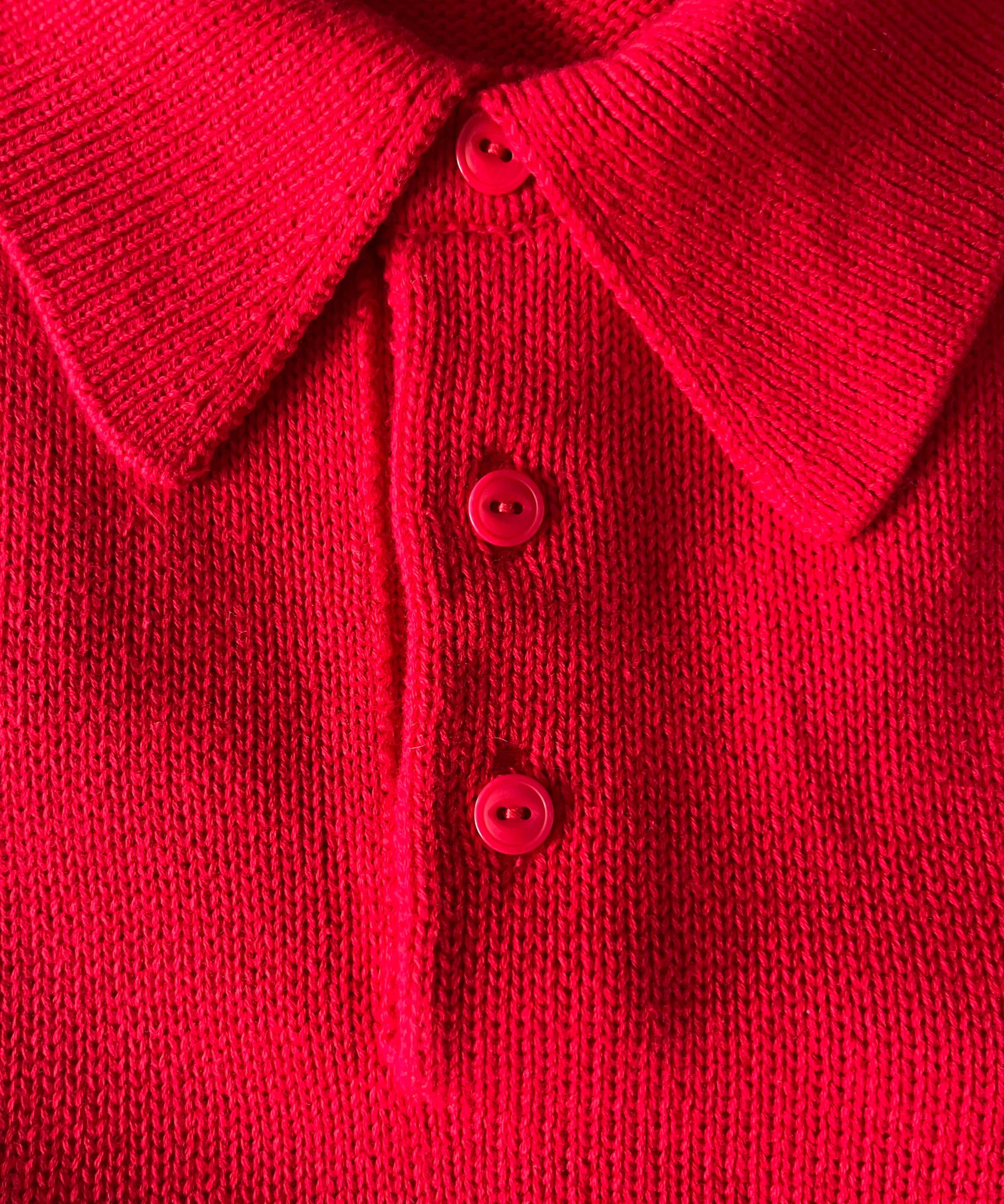 KAIKO Knit polo shirt "RED"