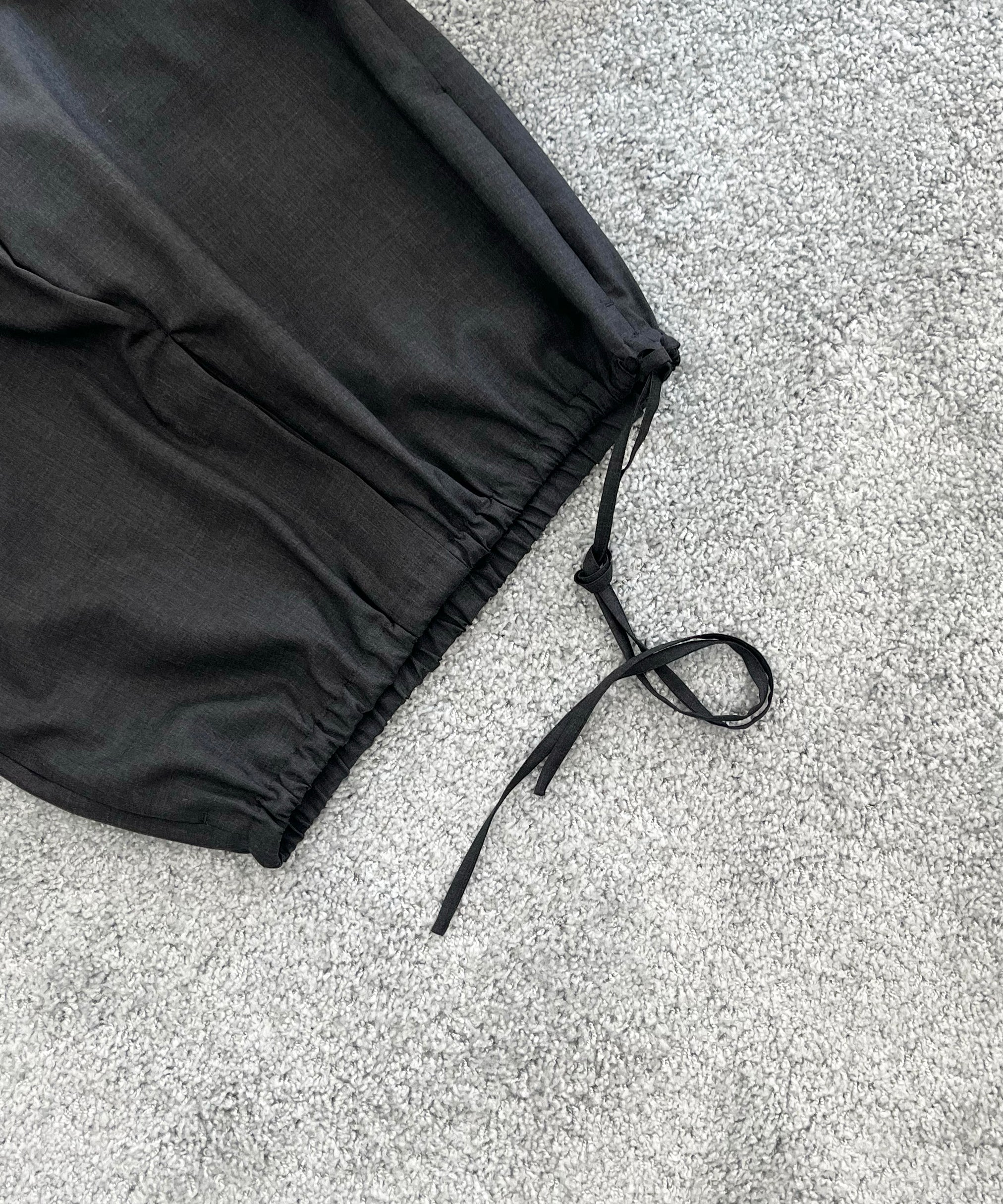 OLD FOLK HOUSE Wool lounge pants "DARK GRAY"