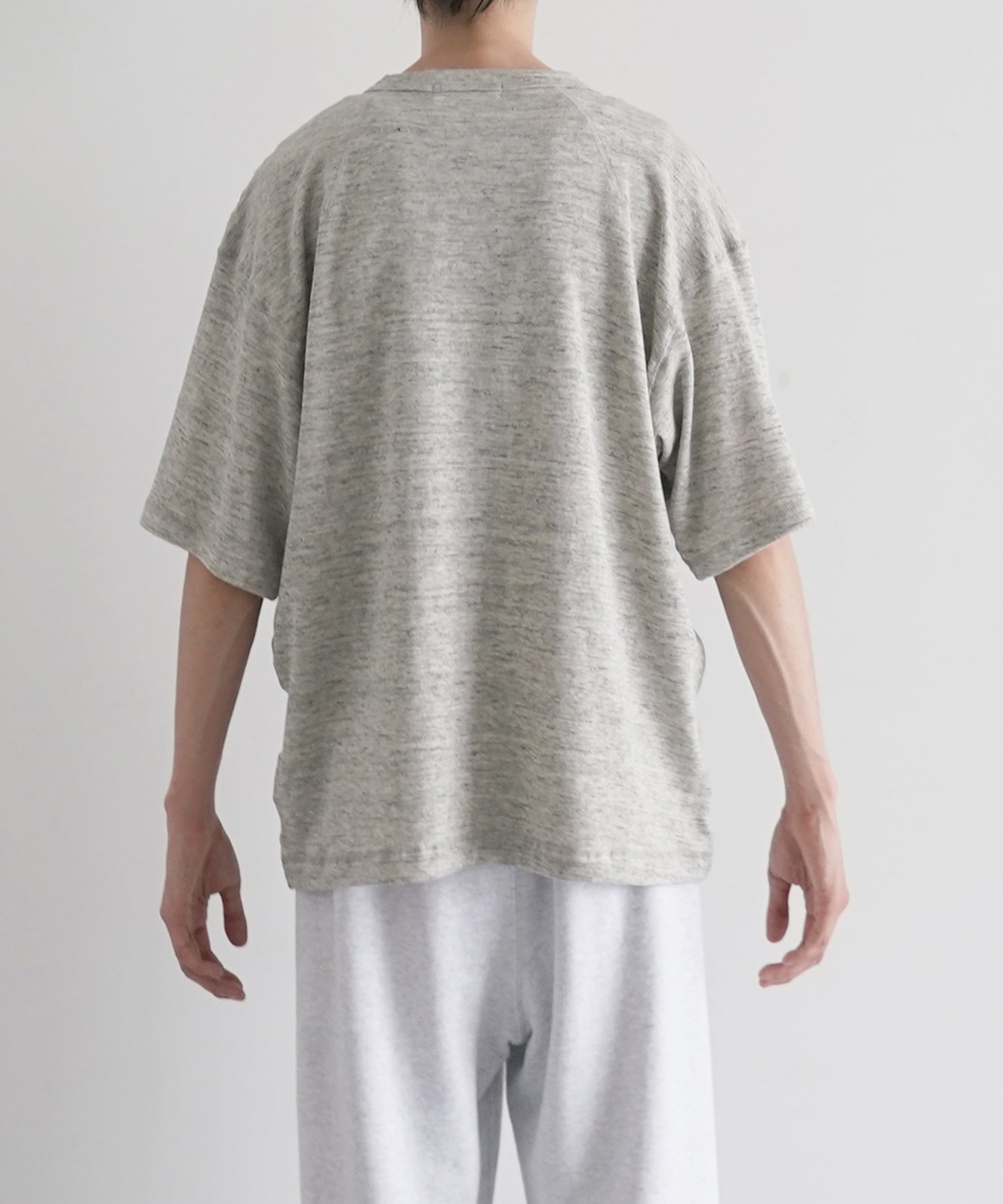 ensou. Right-pocketed t-shirt "TOP GREY"