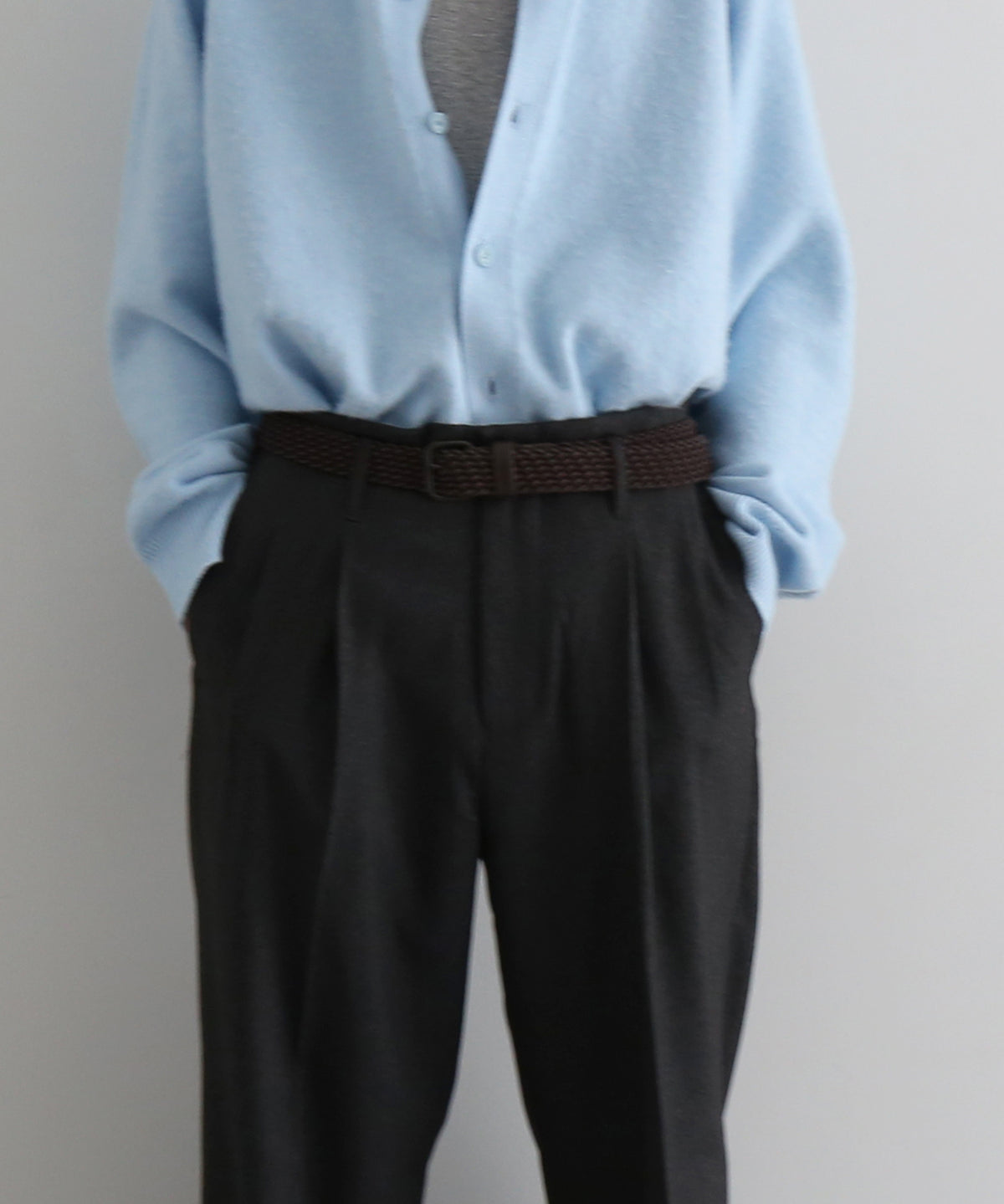 【Pre order】KAIKO Antistasic polo cardigan "L.BLUE"