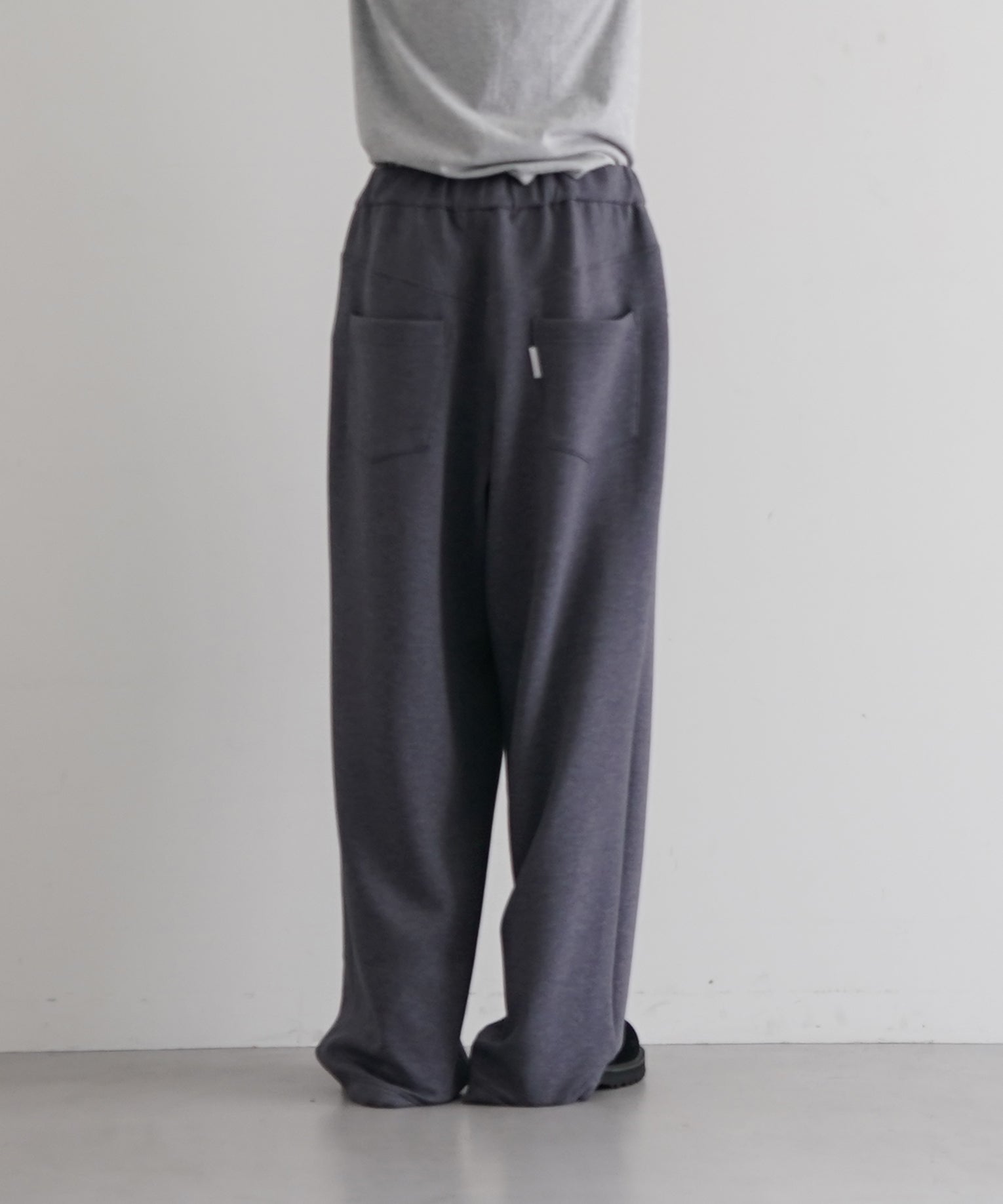 【EXCLUSIVE】NEONSIGN Wide tech slacks "TOP BLACK"