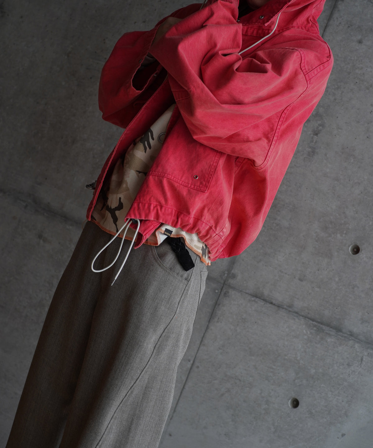 ensou. Fireman parka "A.RED"