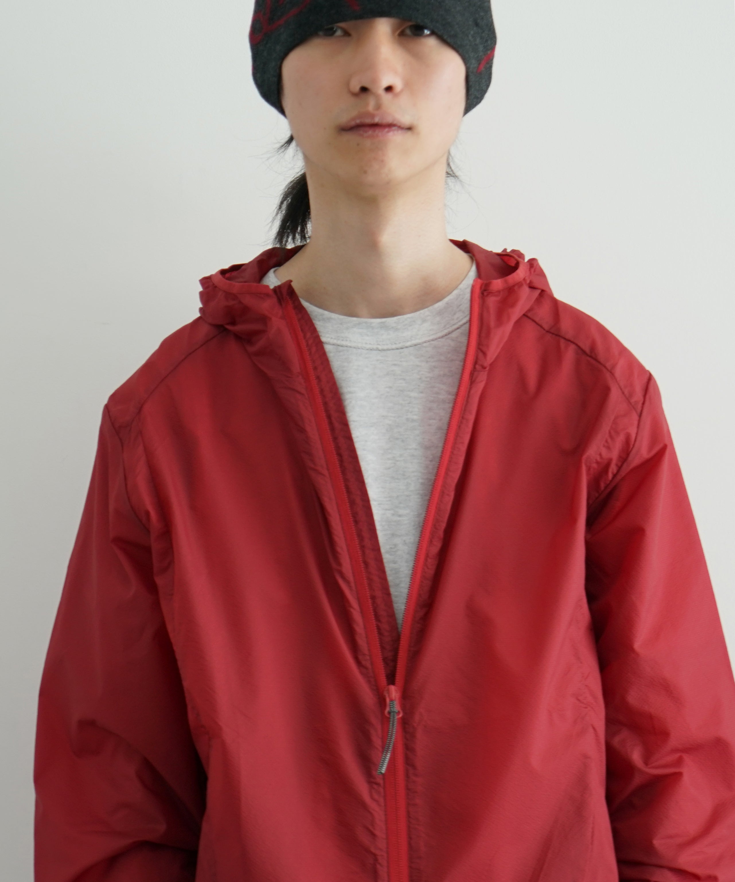 ROA Hue packable wind jacket "DARK RED"