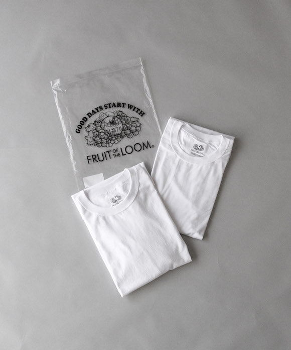 UNUSED Us2025 fruit of the loom×unused 2pack t-shirt "BLACK×BLACK"