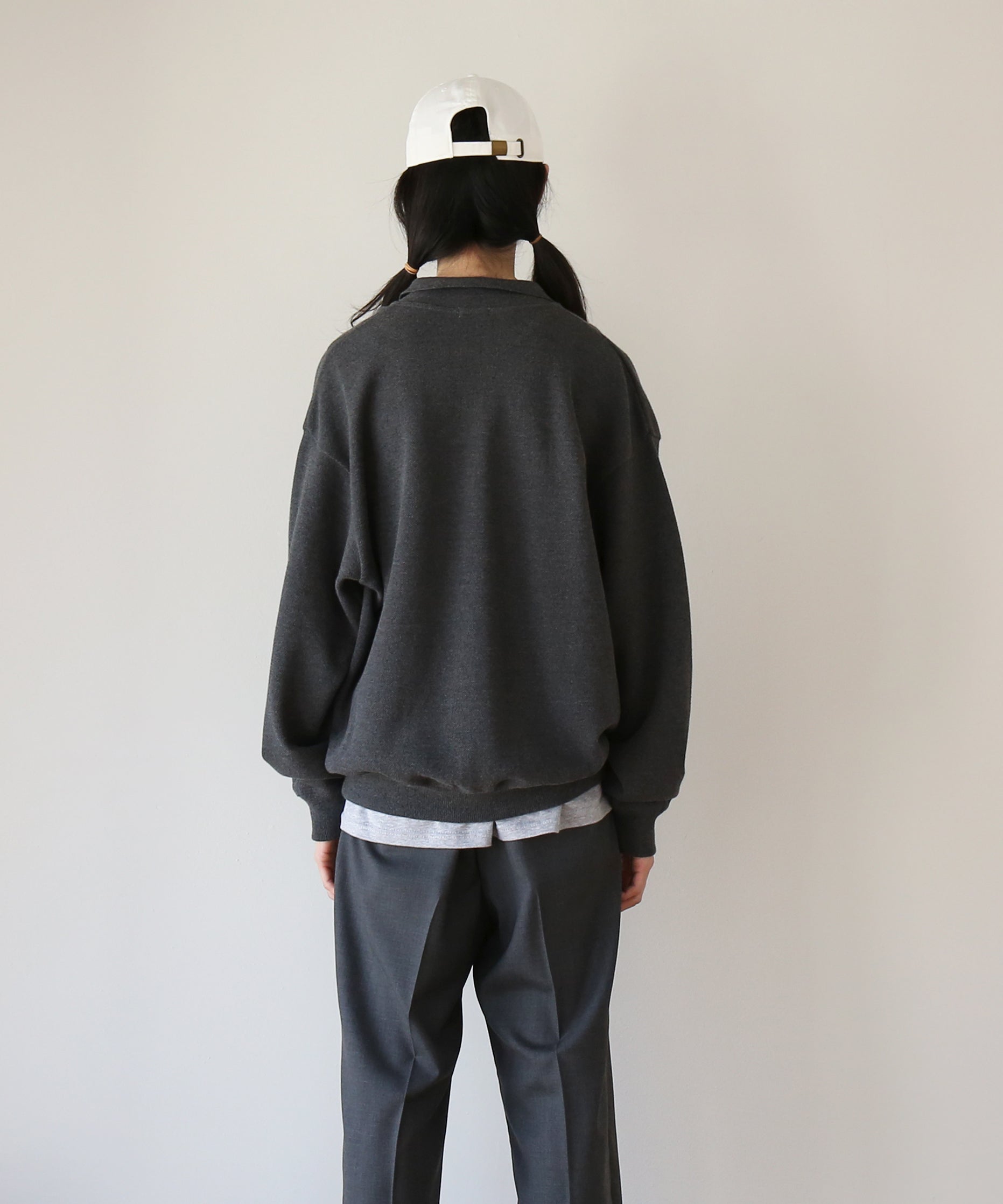 crepuscule Co/wo moss stitch skipper "DK.GRAY"