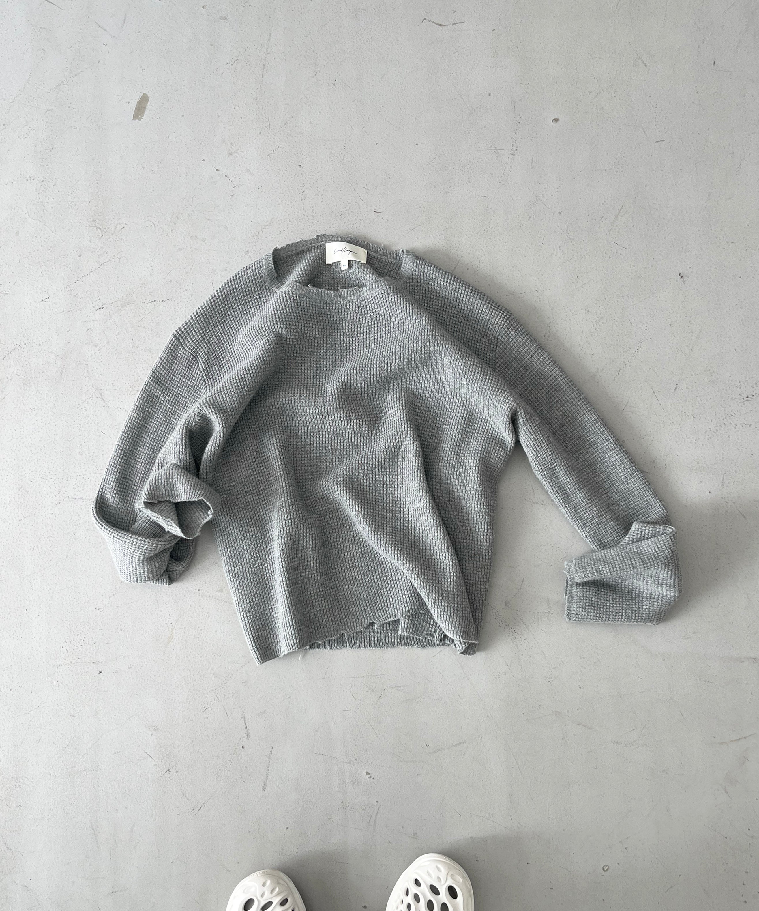 SECOND/LAYER Friends pullover sweater "DOVE GREY"