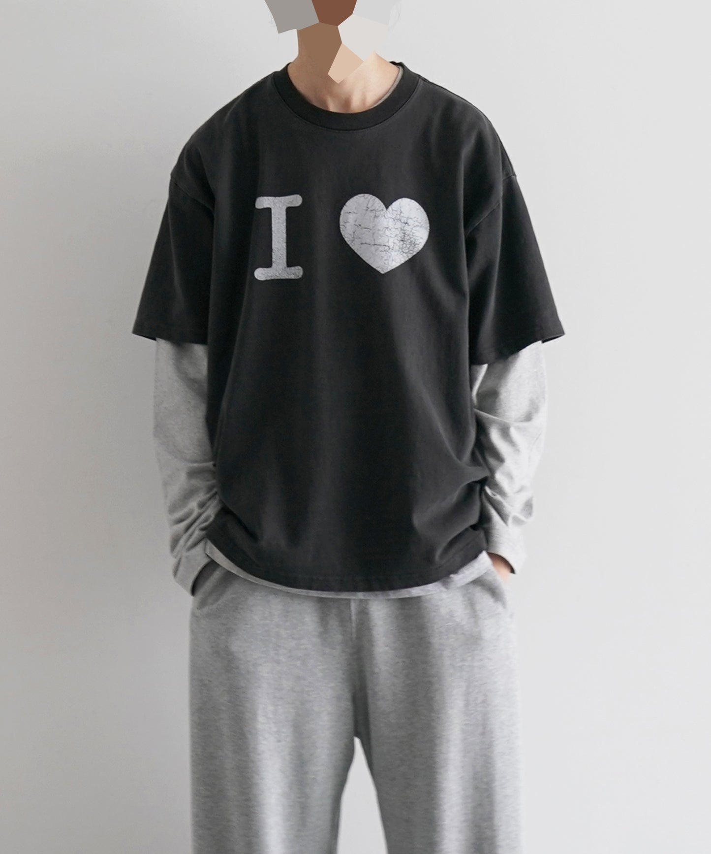 Basketcase I heart , tee "VINTAGE BLACK"