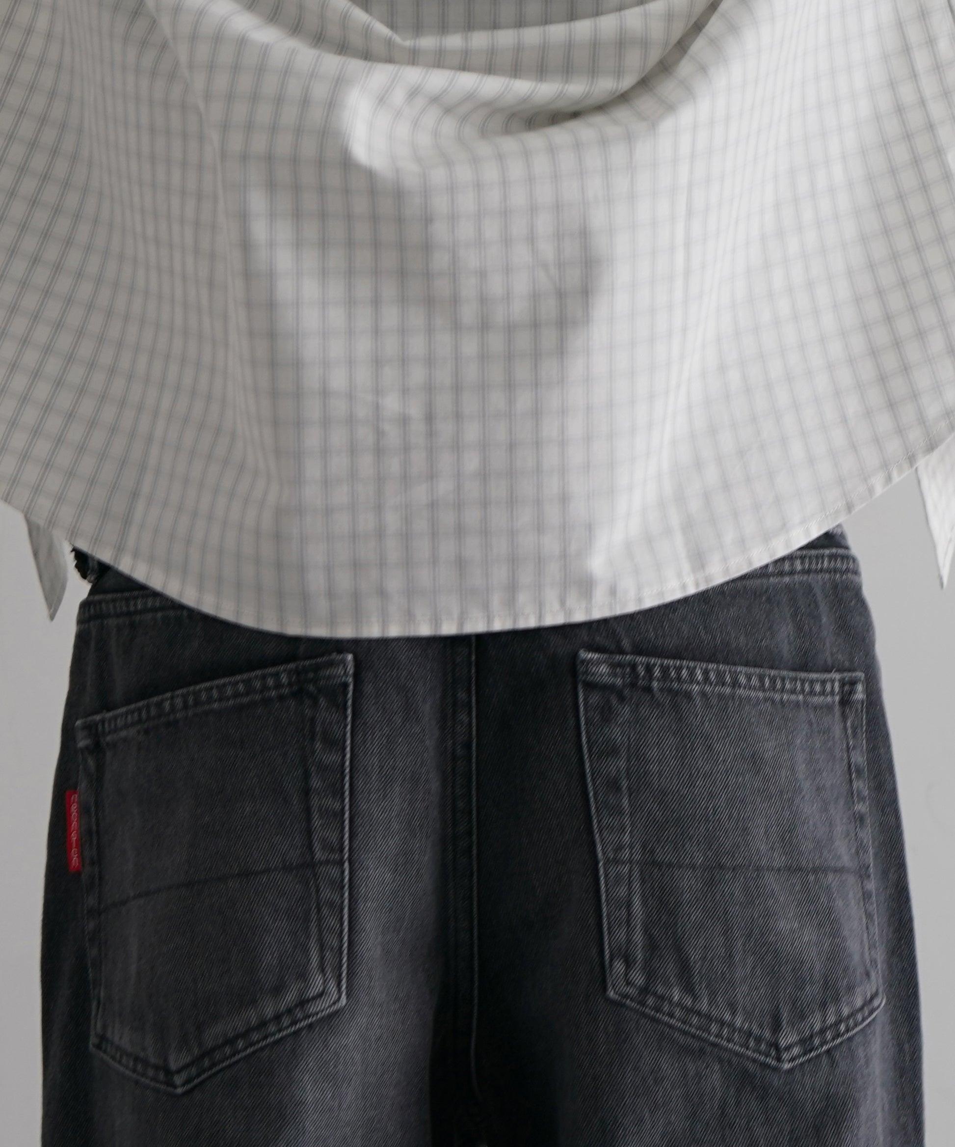 【EXCLUSIVE】NEONSIGN Loose denim pants v1.2 "BLACK USED"