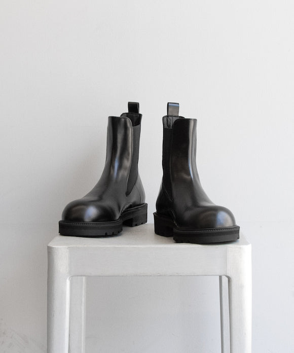 KAIKO × MIDORIKAWA RYO Side gore boots "BLACK"