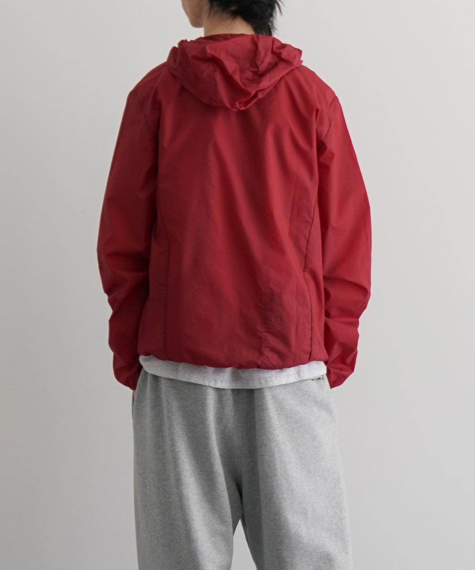 ROA Hue packable wind jacket "DARK RED"
