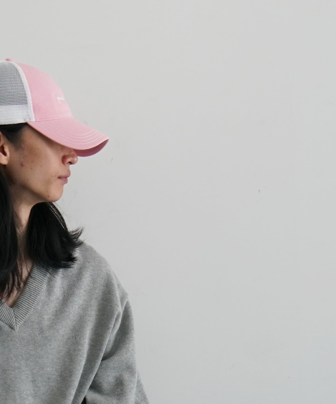 【EXCLUSIVE】gourmet jeans Mesh cap gourmet jeans "PINK×WHITE"