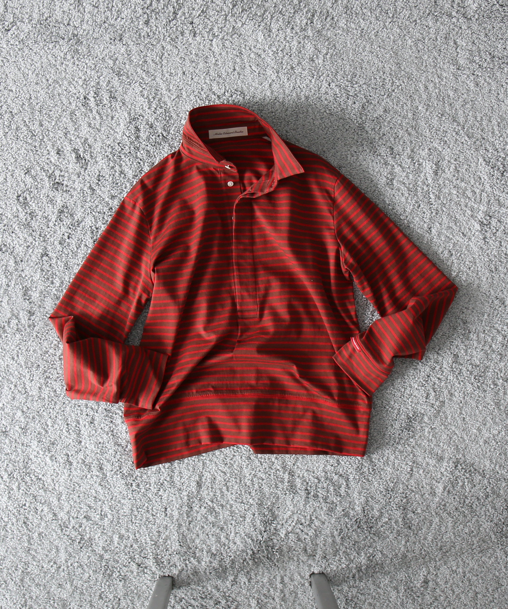 ABELIA EDOWARD GOUCHA Ls polo dot mesh "GRAY"
