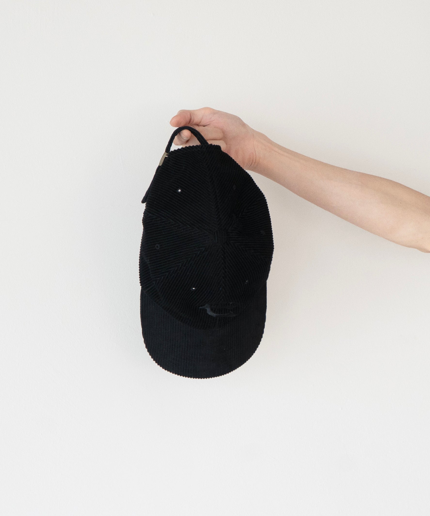 Evisen Skateboardsゑ Cord one-up 6 panel "BLACK"