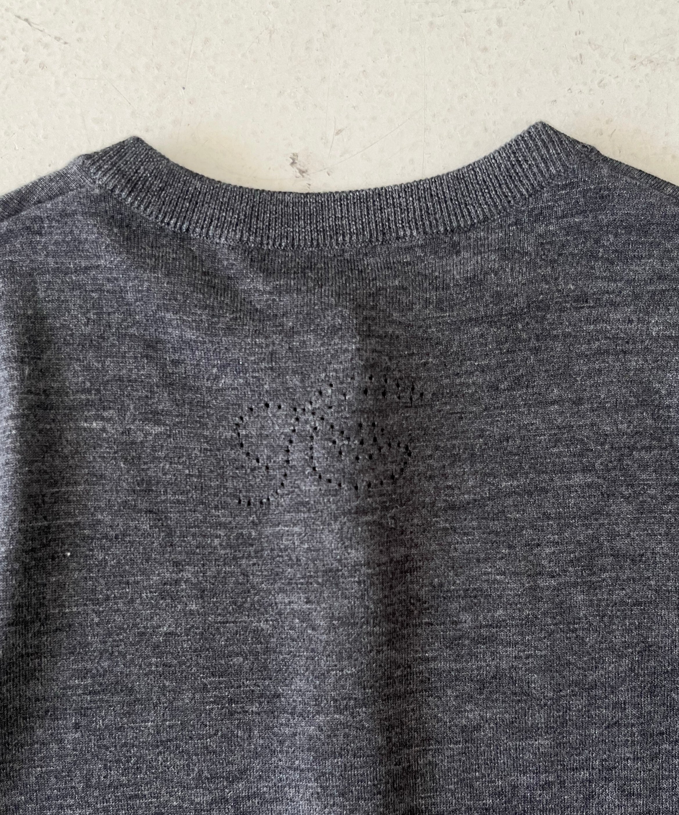 FAX COPY EXPRESS Summer garden ultra-thin fitted top "DARK GREY"