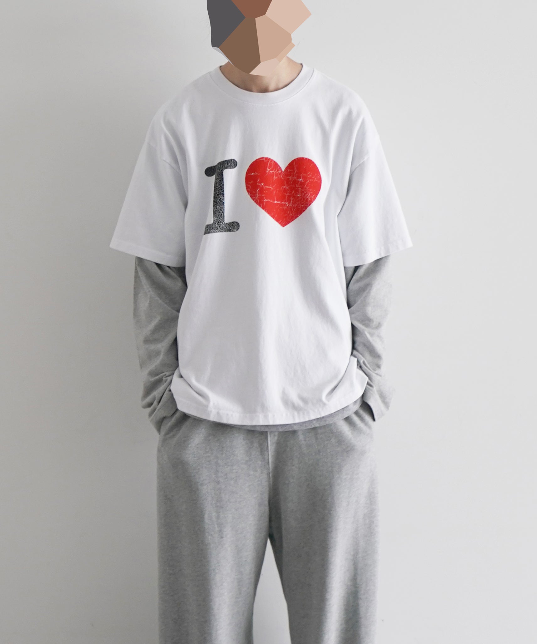 Basketcase I heart , tee "WHITE"