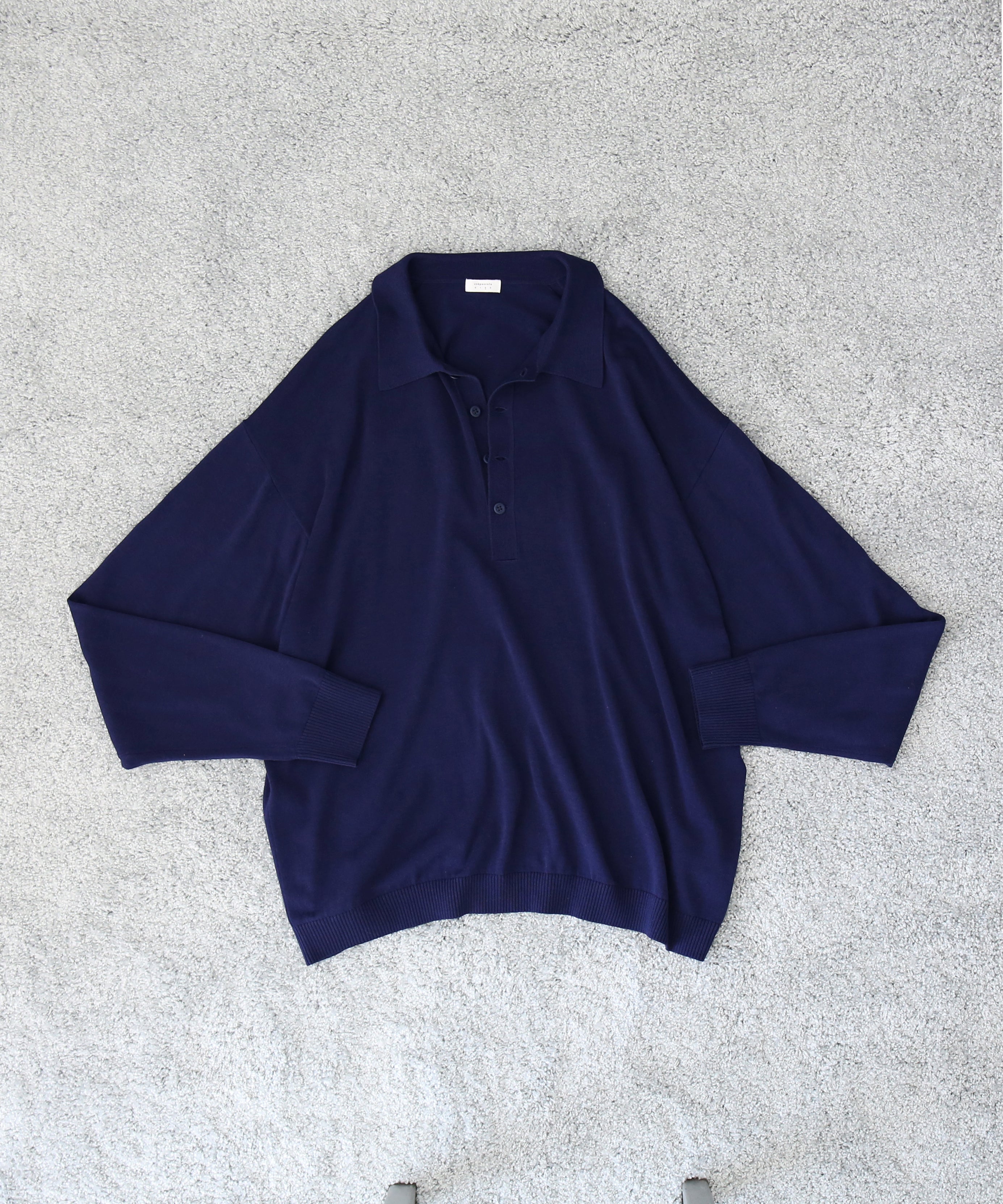 【EXCLUSIVE】crepuscule L/s polo "WINE"