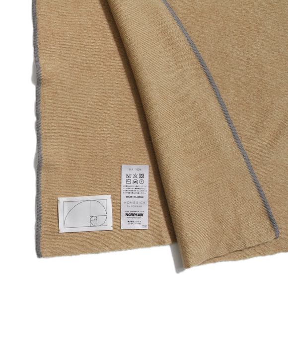 NOWHAW Homesick "golden rectangle" stall(blanket) "CAMEL BLUE"