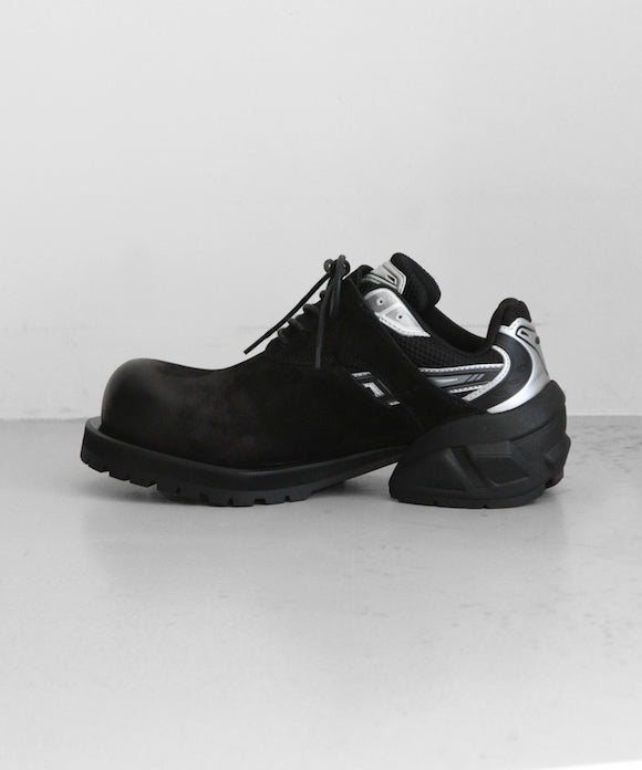 remagine Starting bigger derby shoes BLACK/WHITE/SILVER