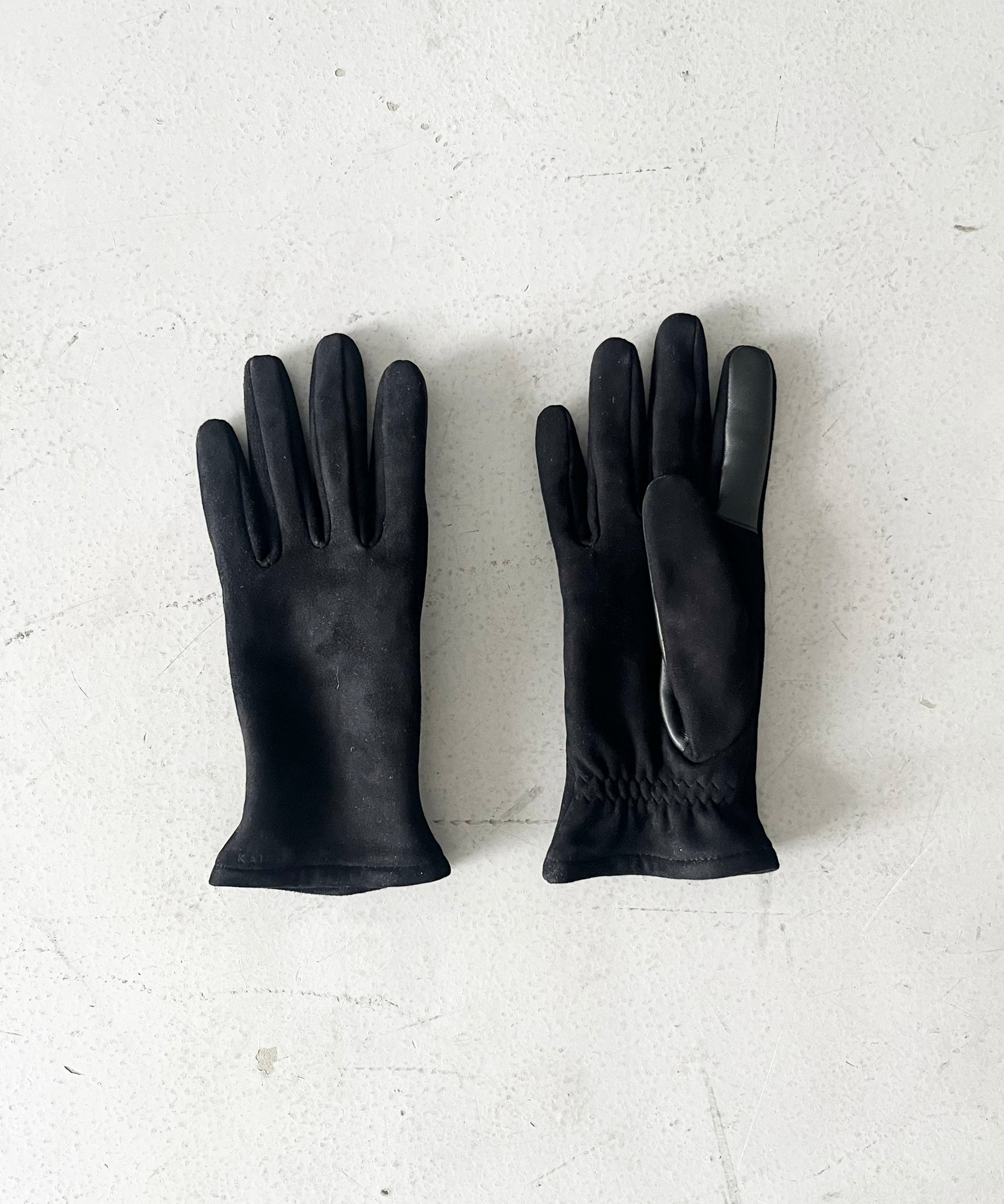 KAIKO Buff glove suede "BLACK"